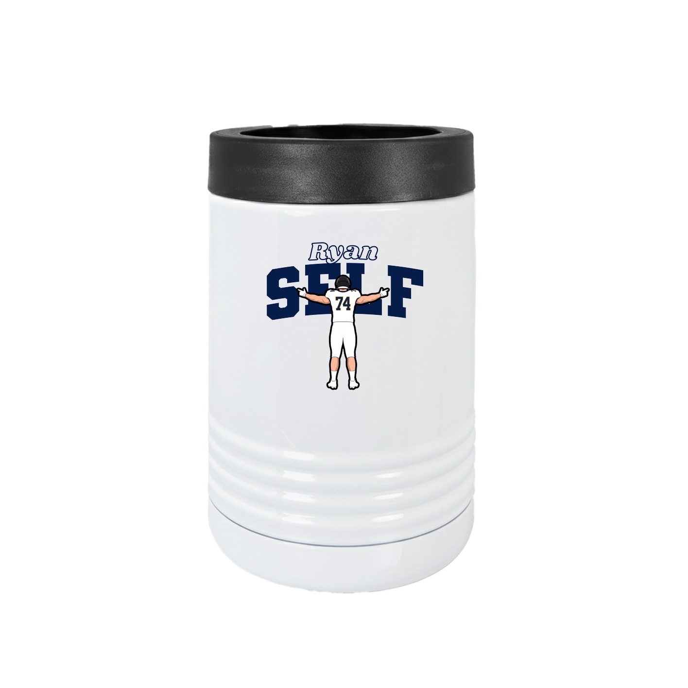 Beverage Holder — Name Arch in White
