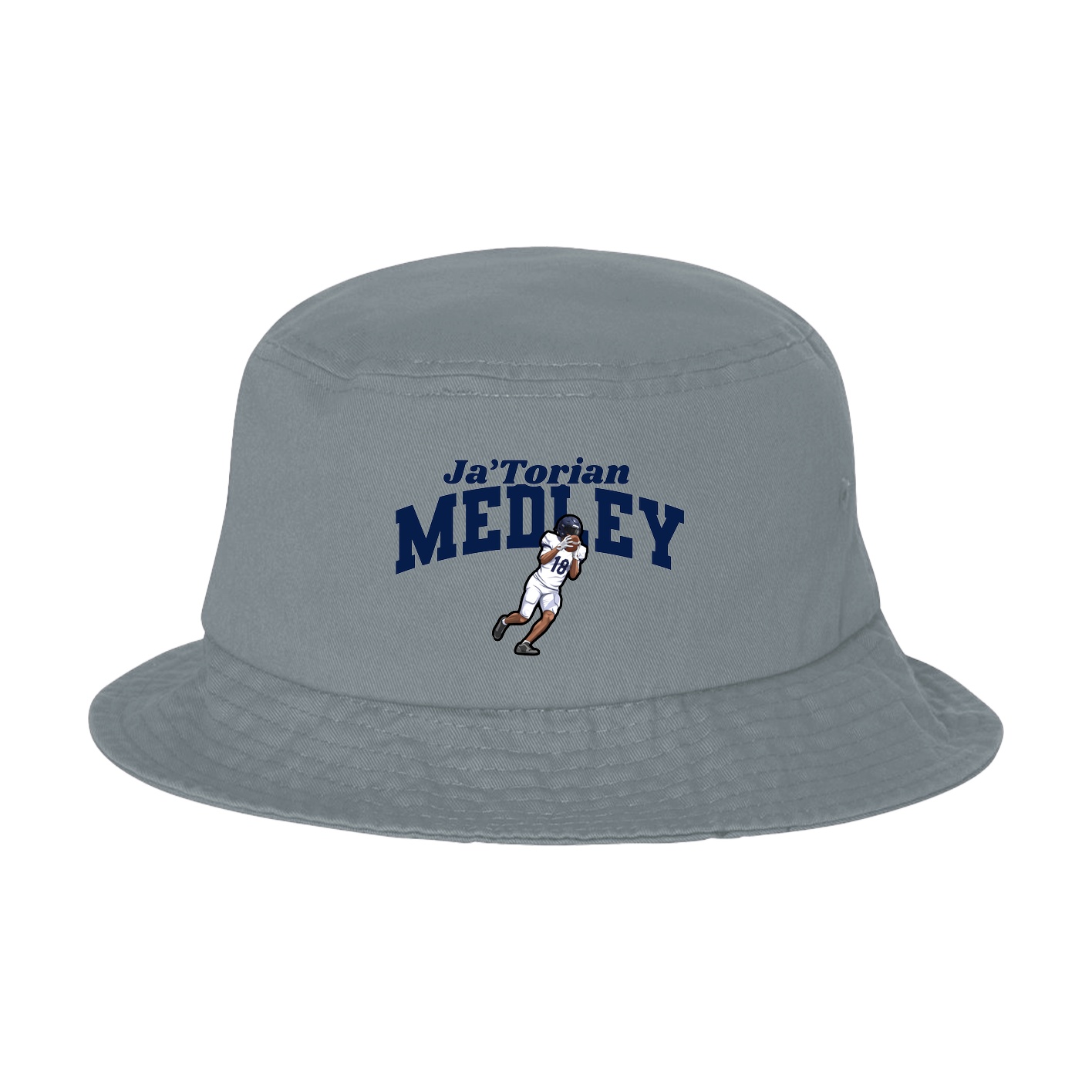 Bucket Cap — Signature Arch in Grey