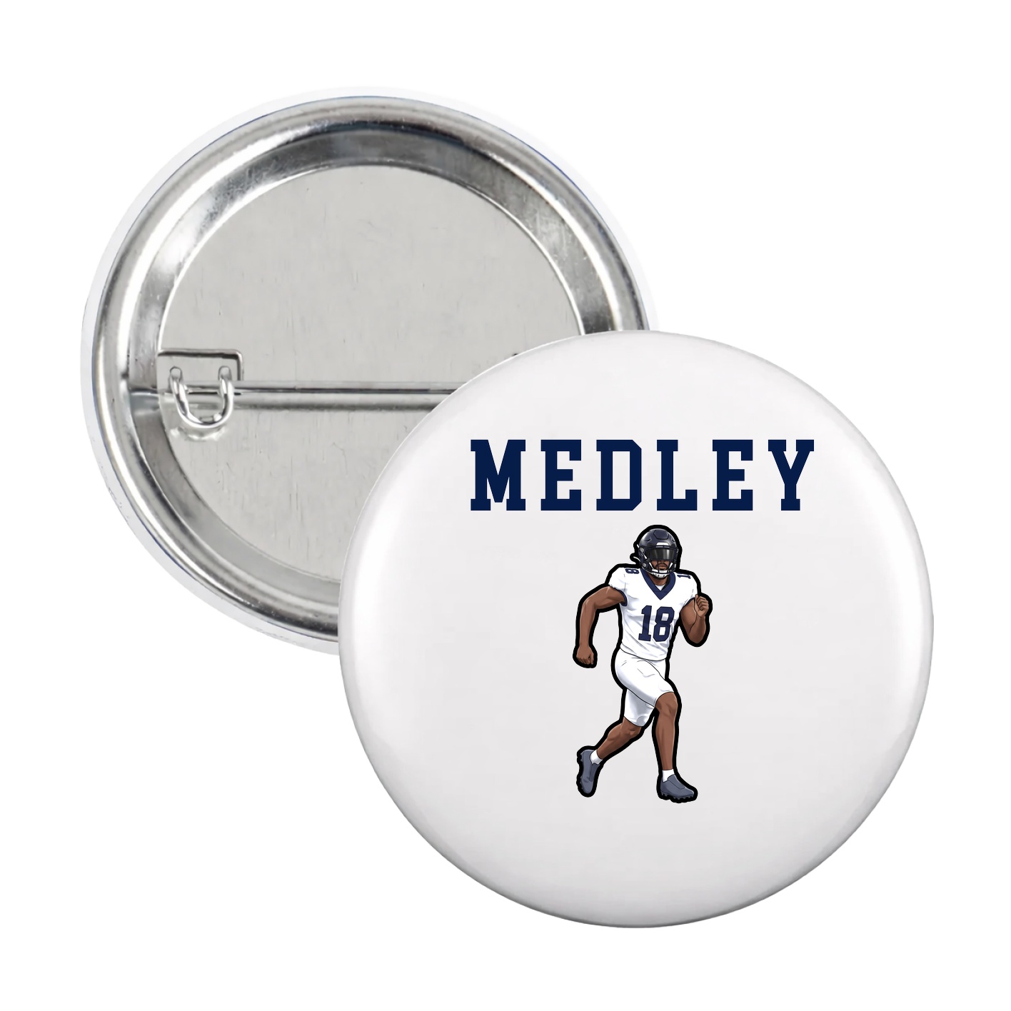 Game Day Button — Shirsey in White
