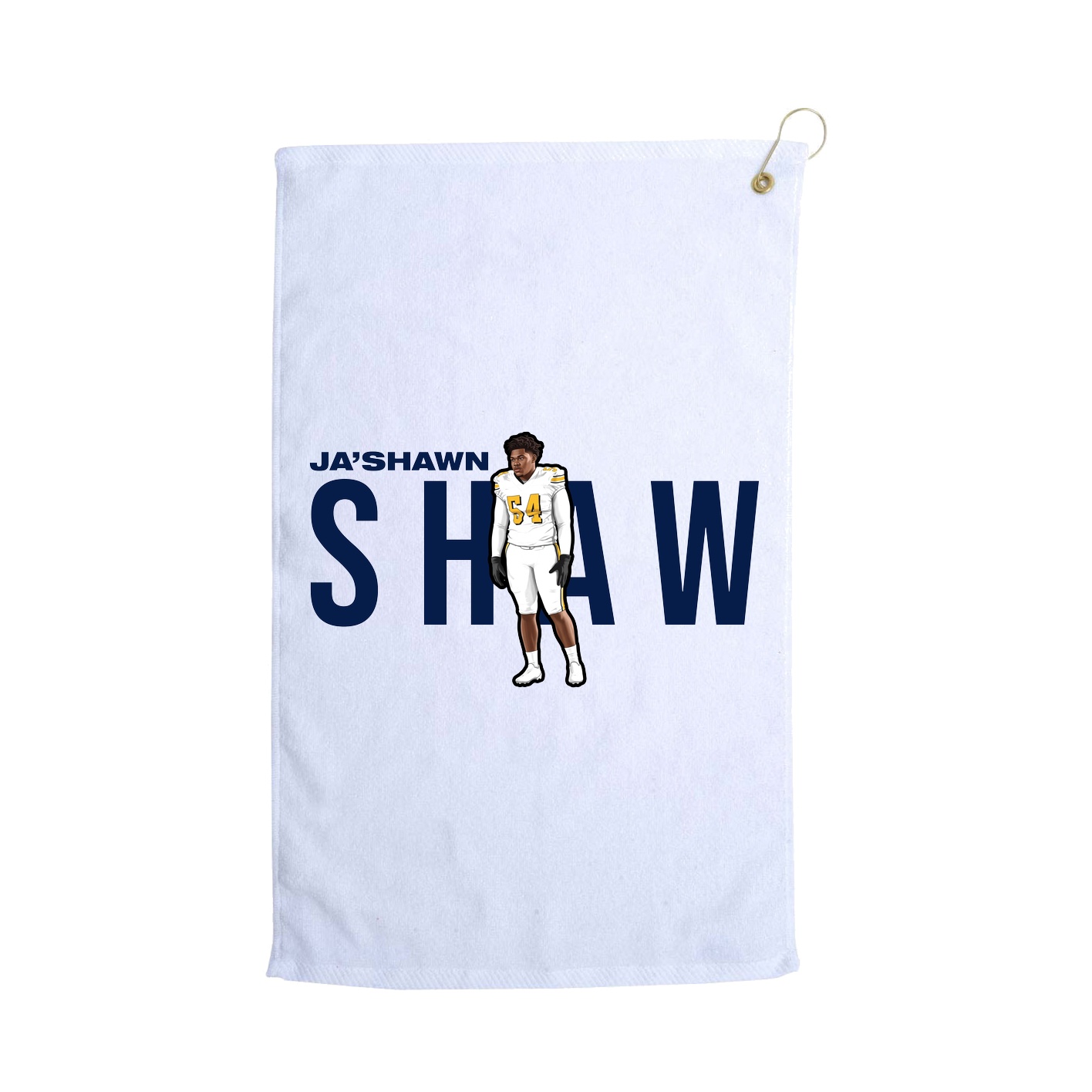 Golf Towel — Player Name in White