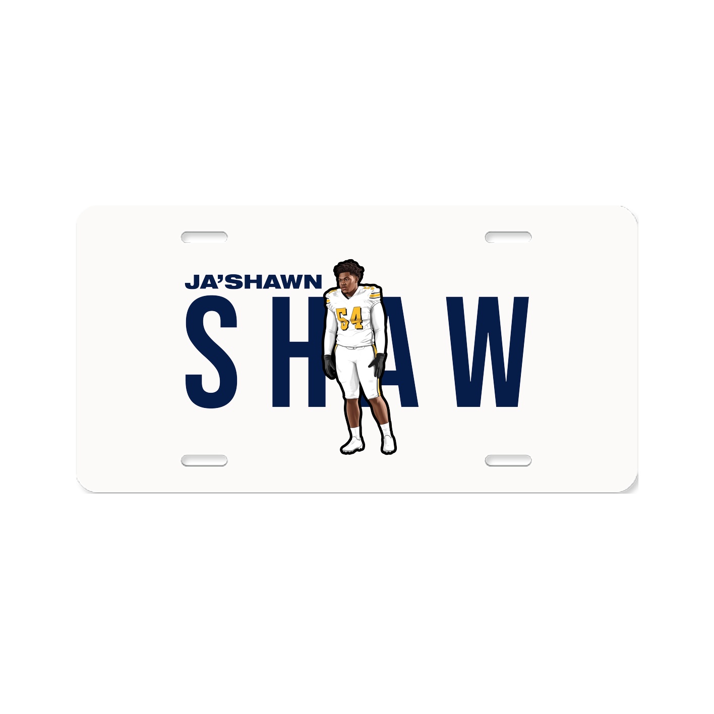 License Plate — Player Name in Classic