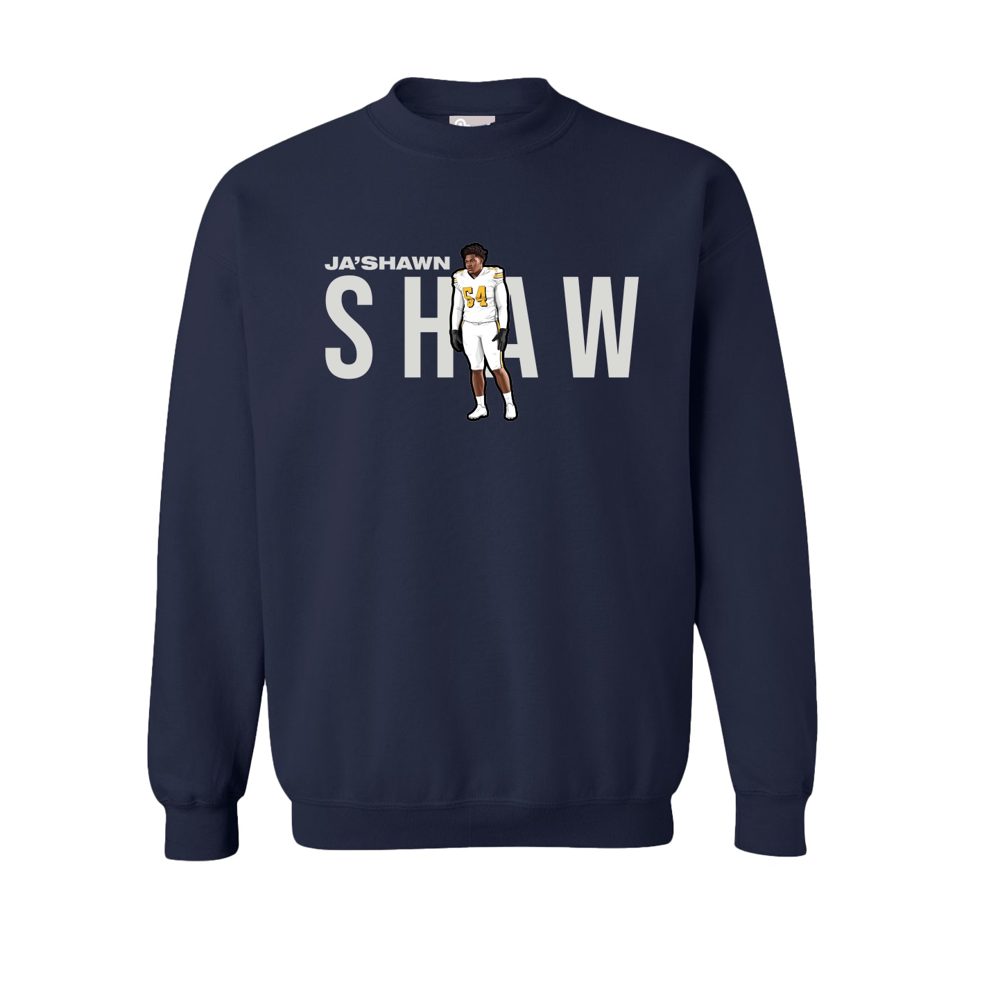 Fleece Crew — Player Name in Navy