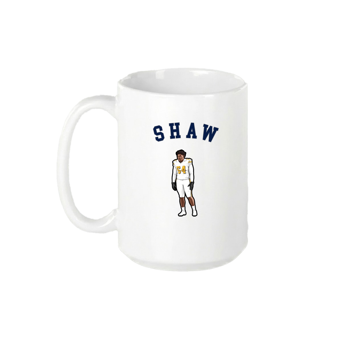 15oz Coffee Mug — Shirsey Arch in White