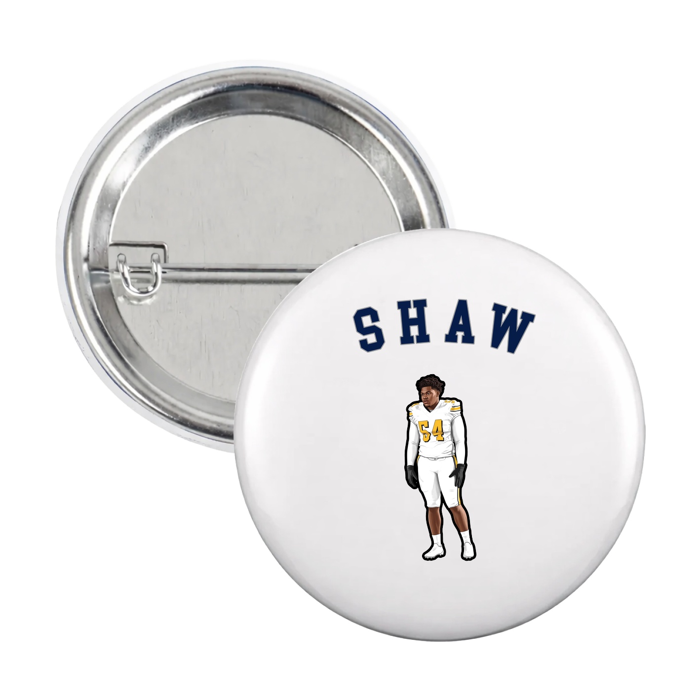 Game Day Button — Shirsey Arch in White
