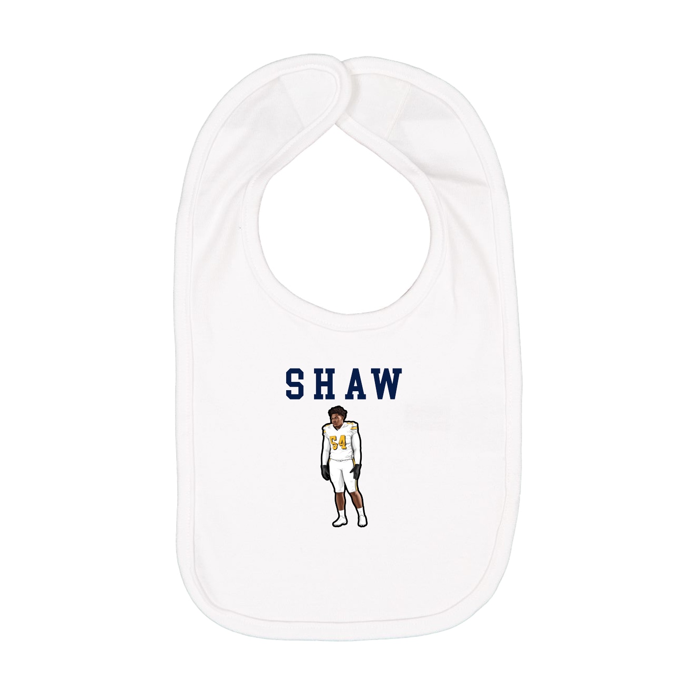 Infant Bib — Shirsey in White