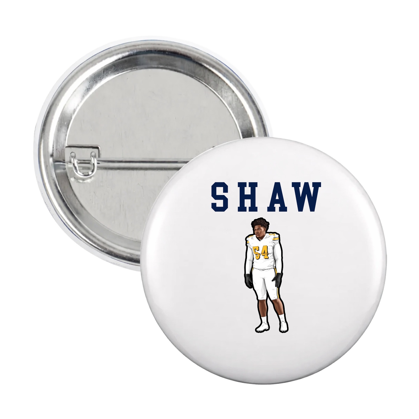 Game Day Button — Shirsey in White