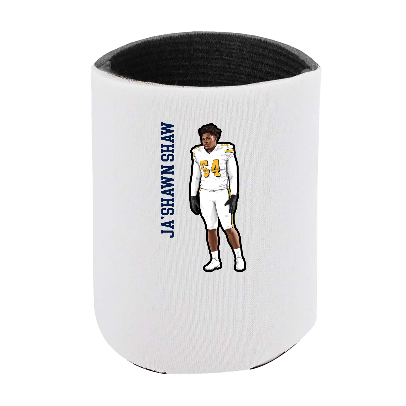 Can Holder — Name Vertical in White
