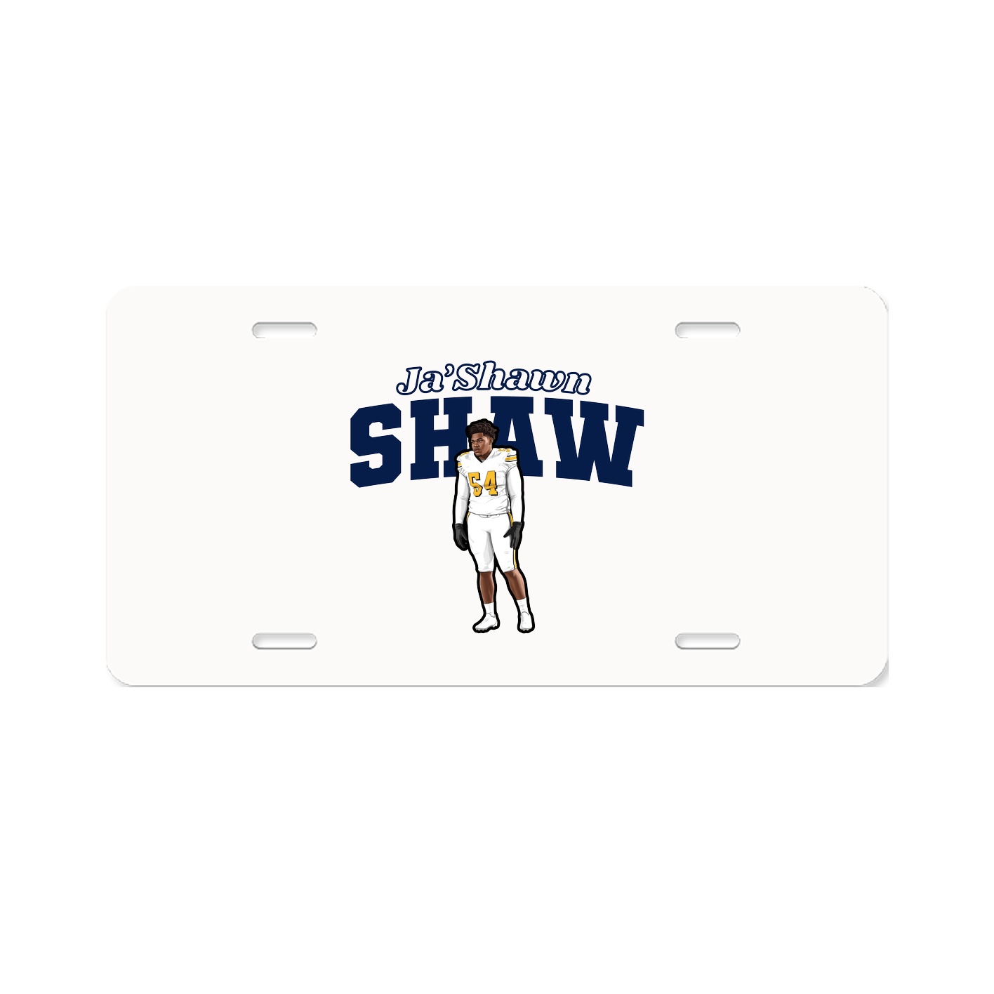 License Plate — Name Arch in Classic