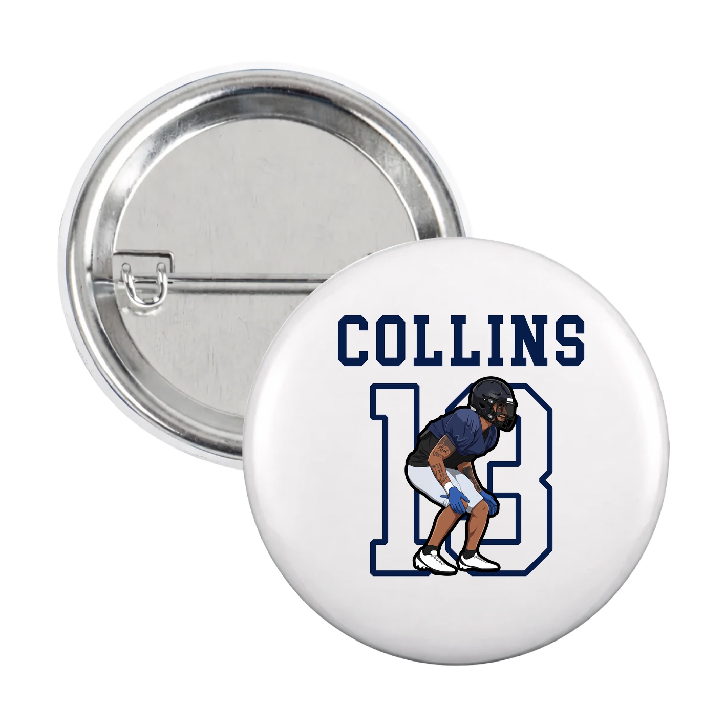 Game Day Button — Shirsey in White
