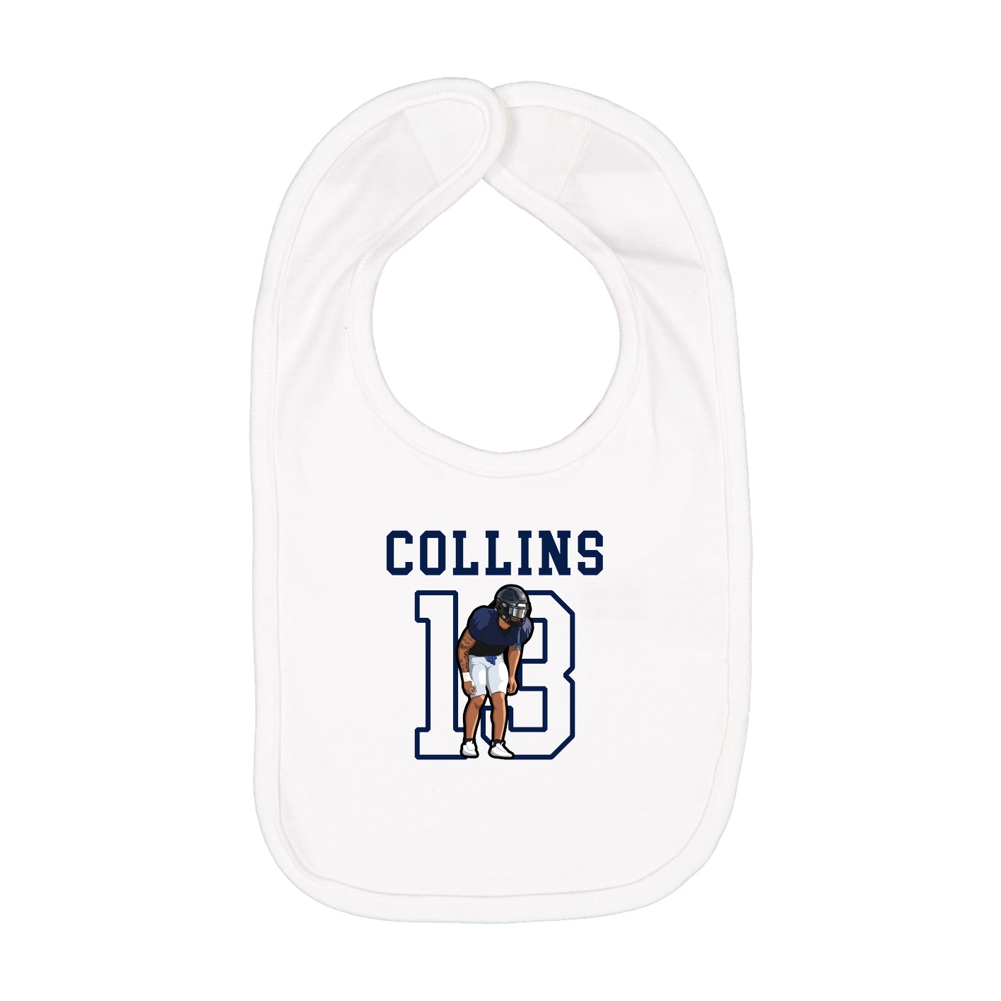 Infant Bib — Shirsey in White