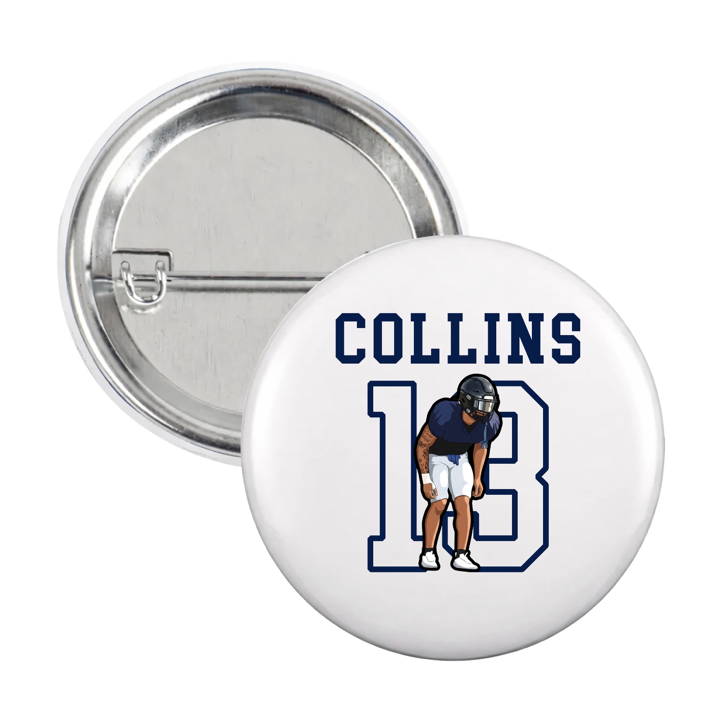 Game Day Button — Shirsey in White