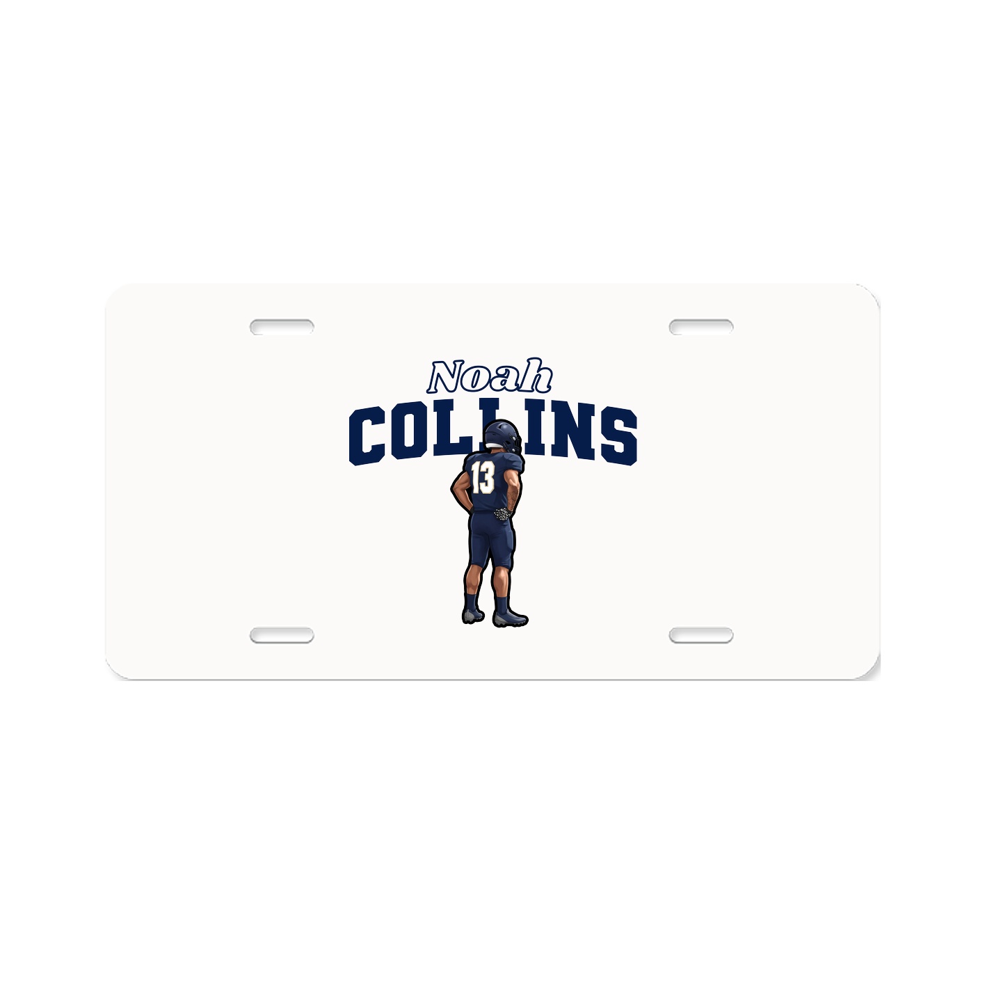License Plate — Name Arch in Classic