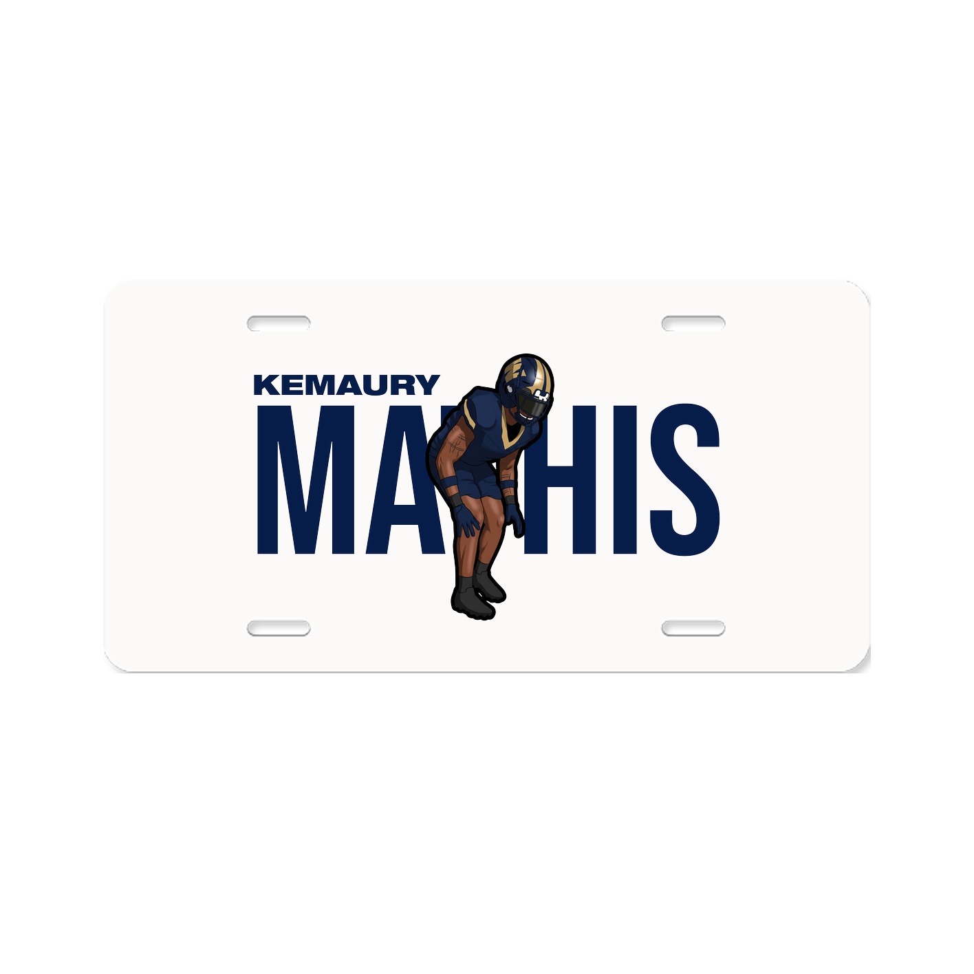License Plate — Player Name in Classic