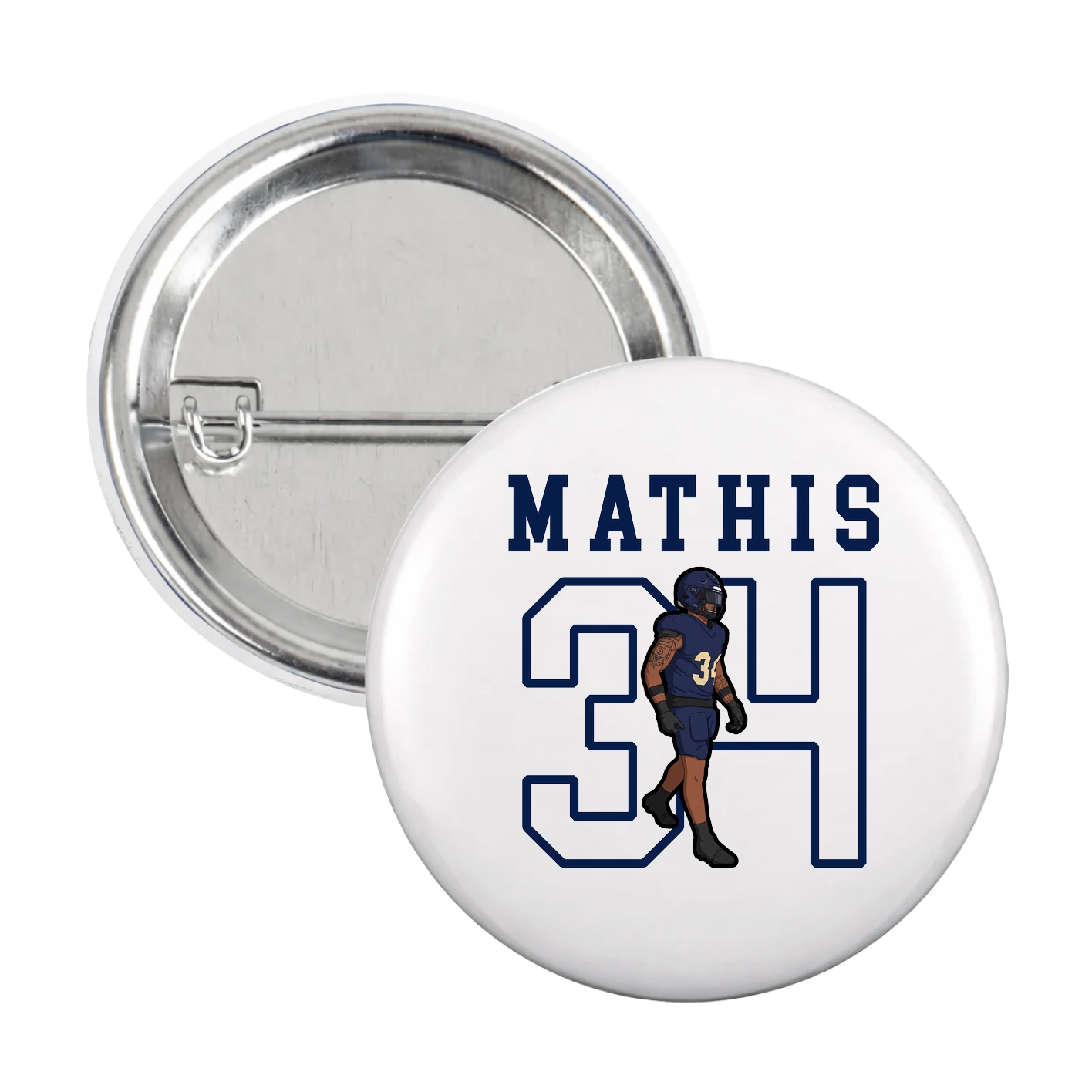 Game Day Button — Shirsey in White