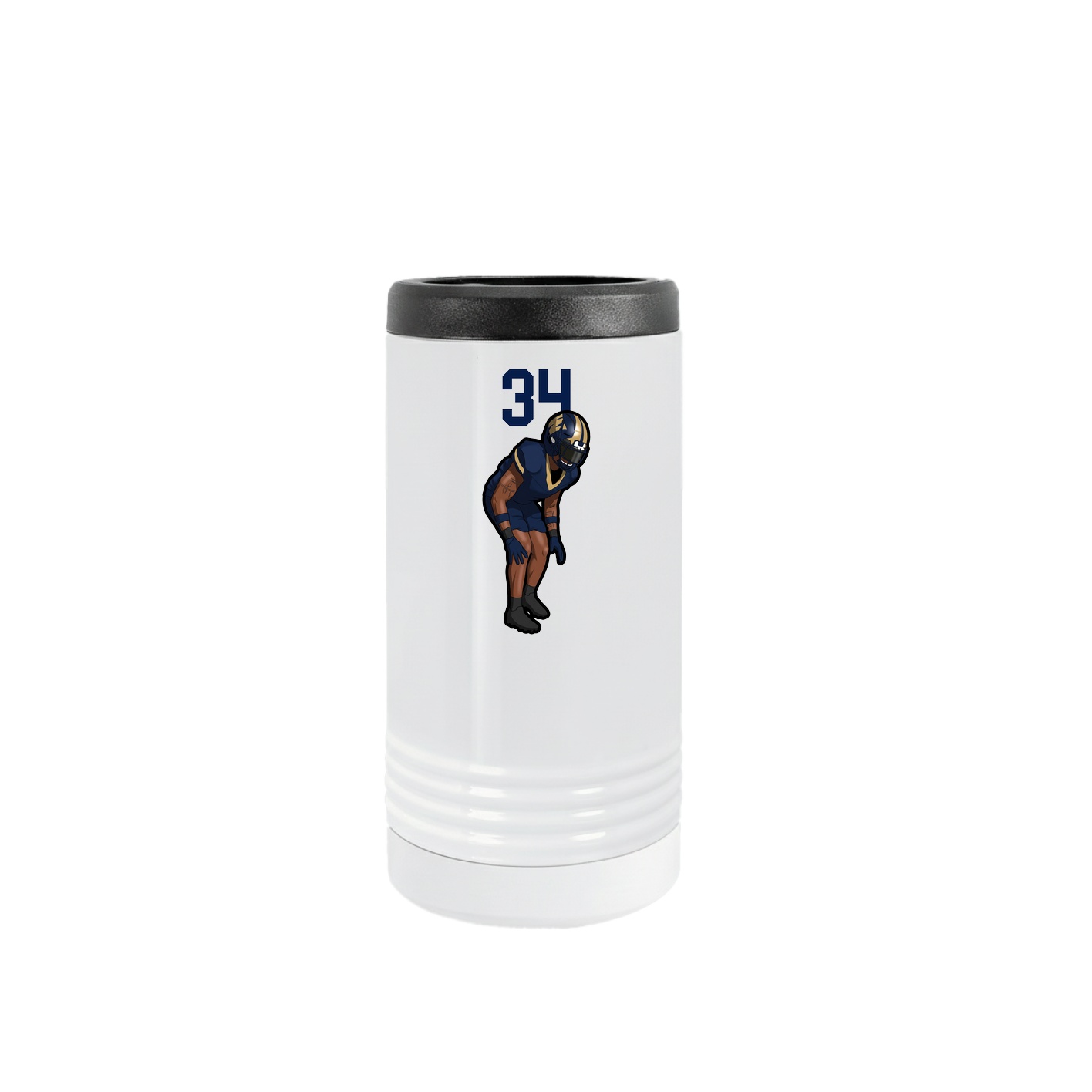 Slim Beverage Holder — Number Top in White