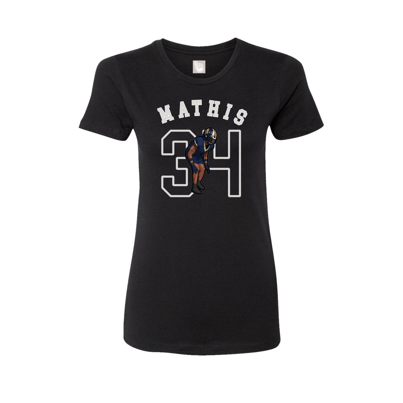 Fitted Women's Tee — Shirsey Arch in Black