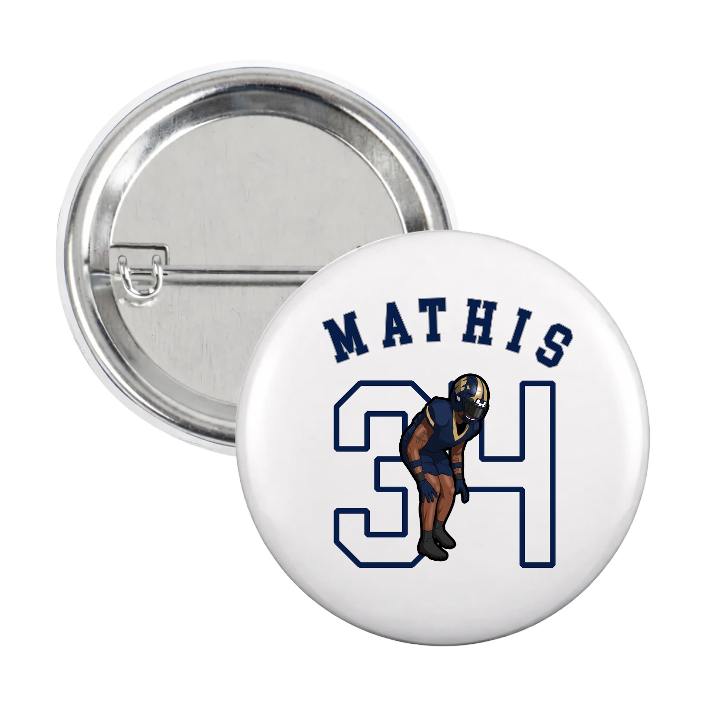 Game Day Button — Shirsey Arch in White