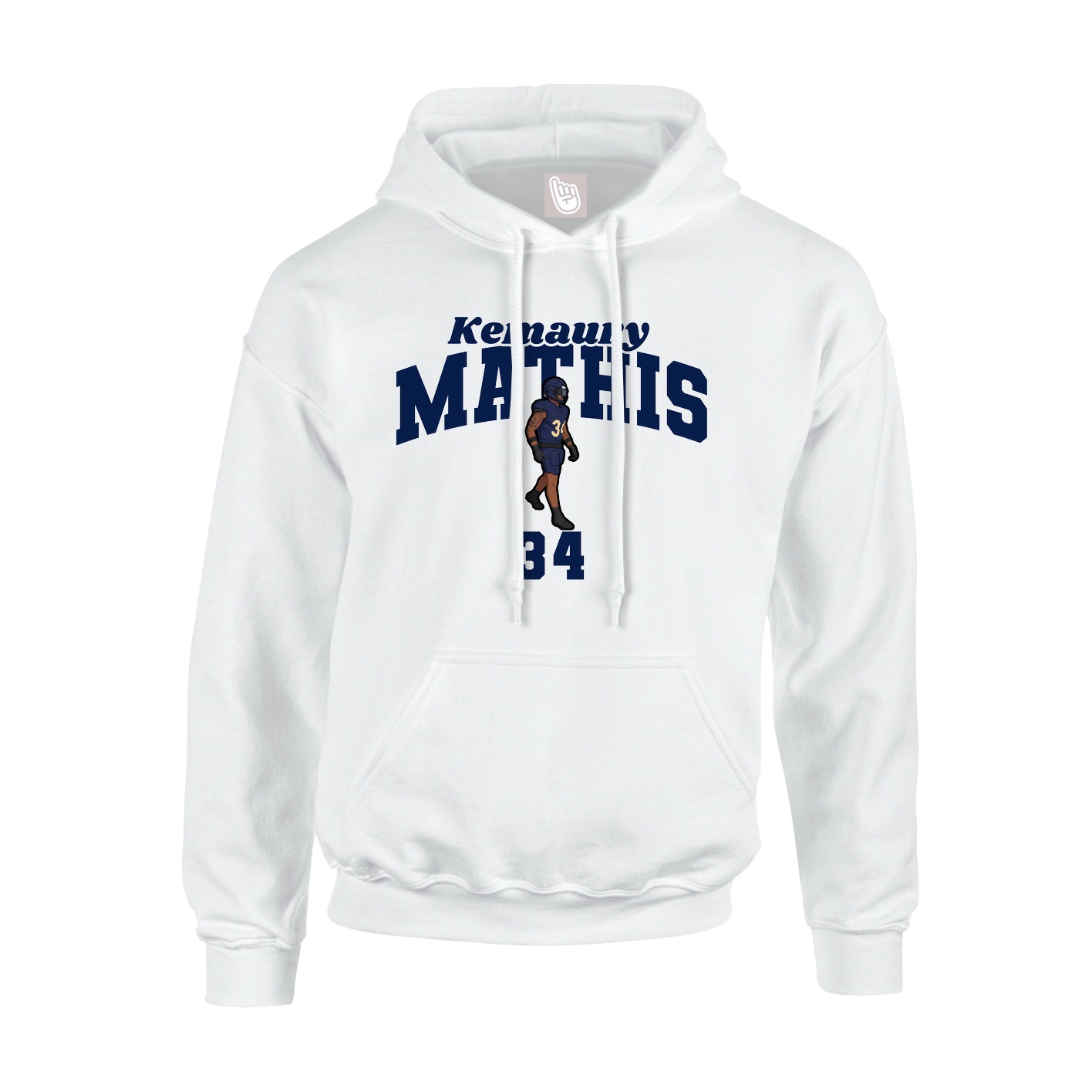 Hoodie — Signature Arch in White