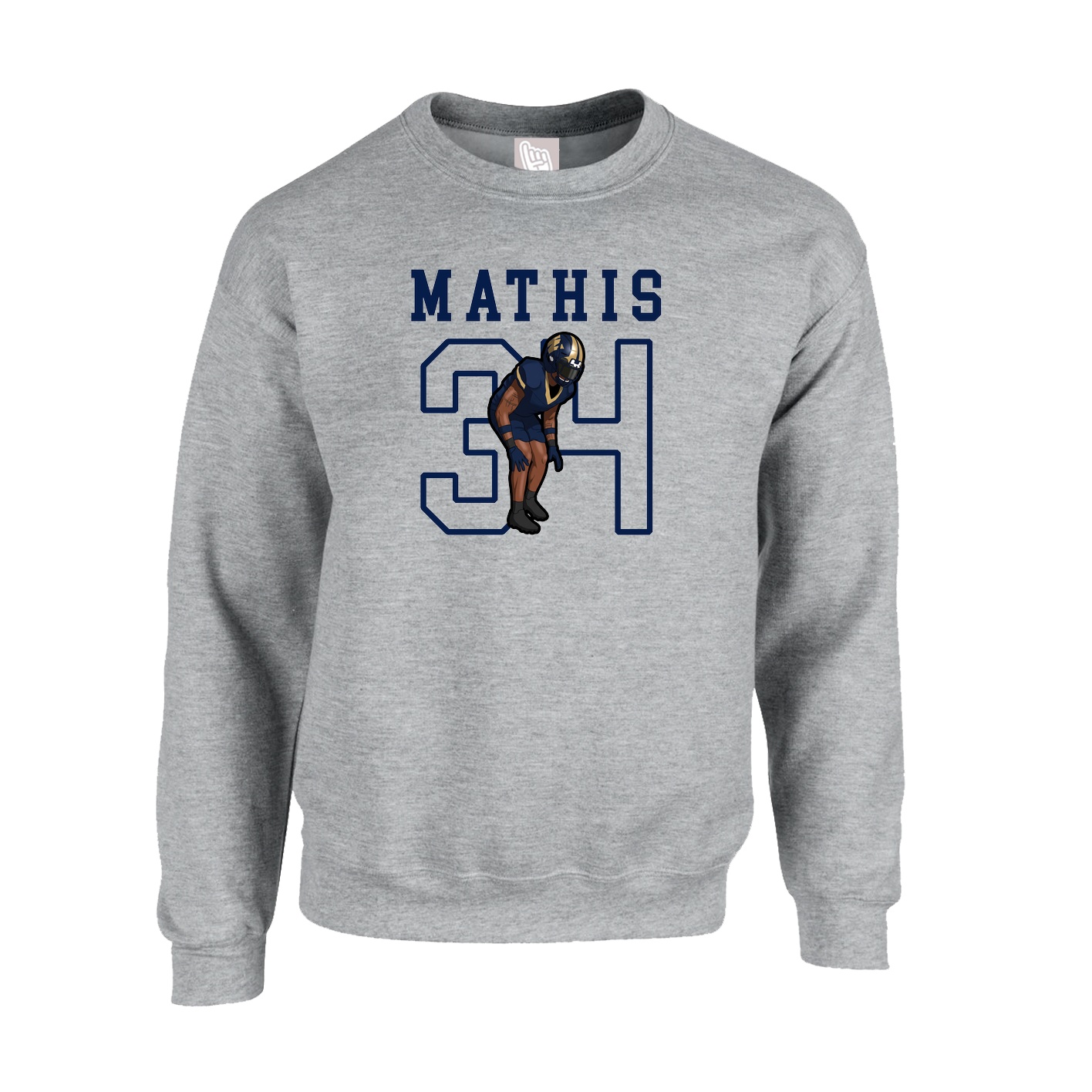 Fleece Crew — Shirsey in Grey