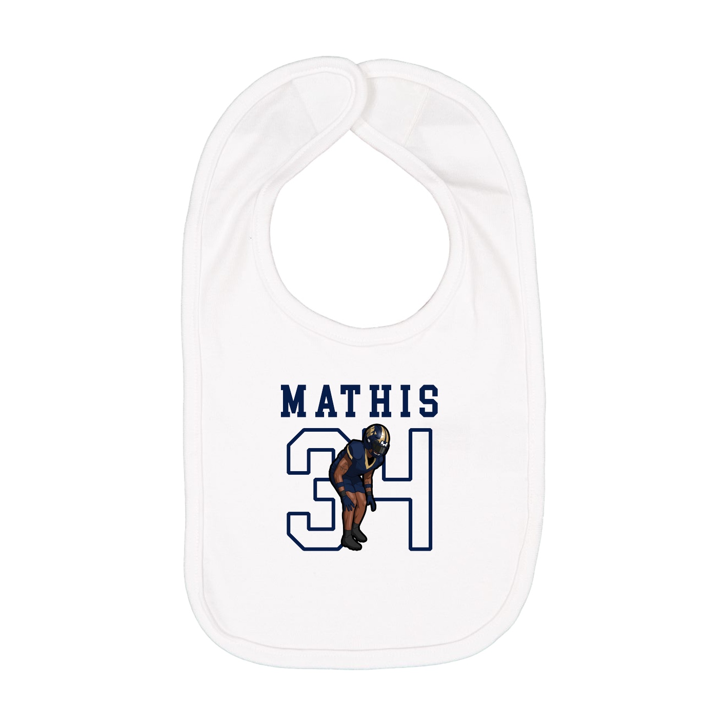 Infant Bib — Shirsey in White