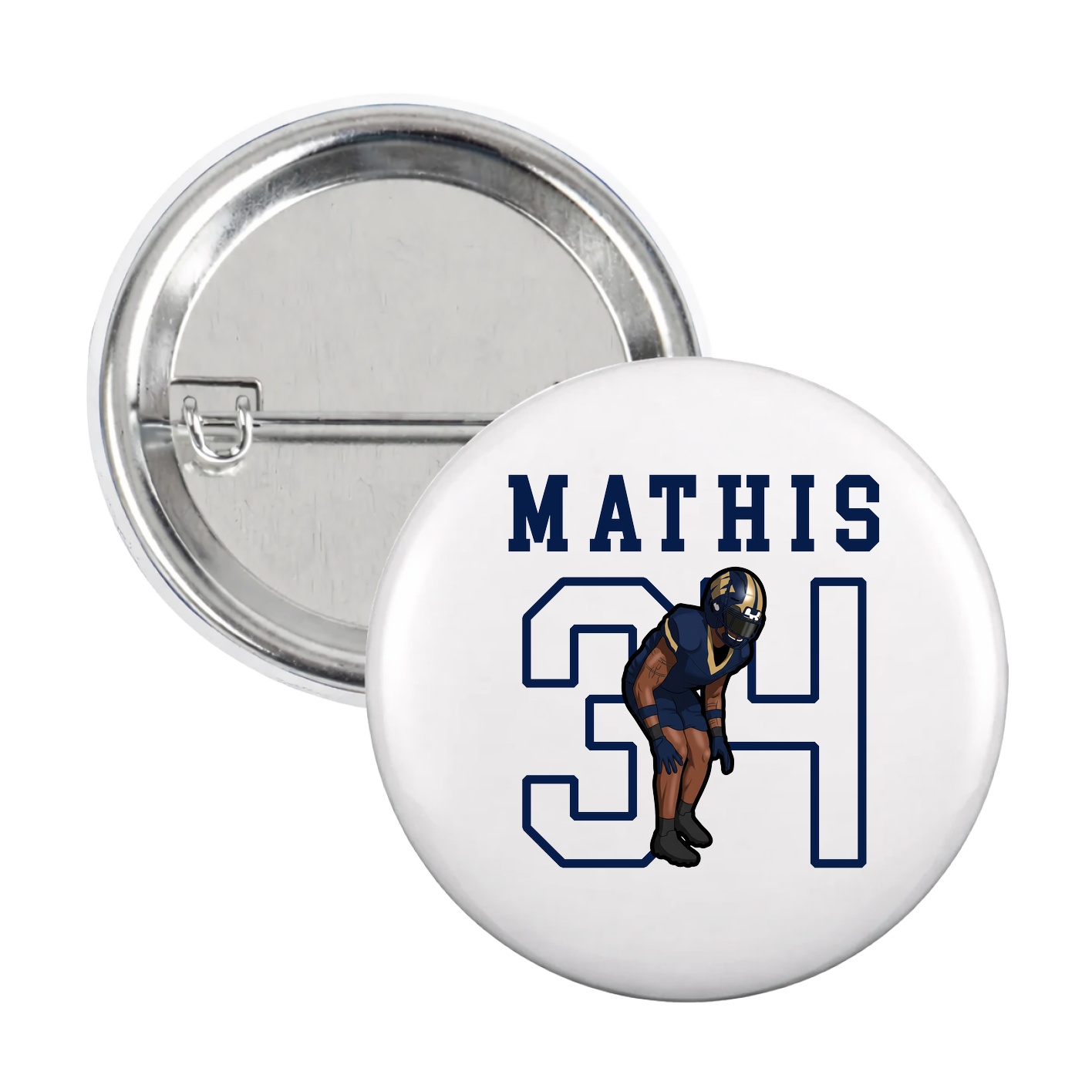 Game Day Button — Shirsey in White