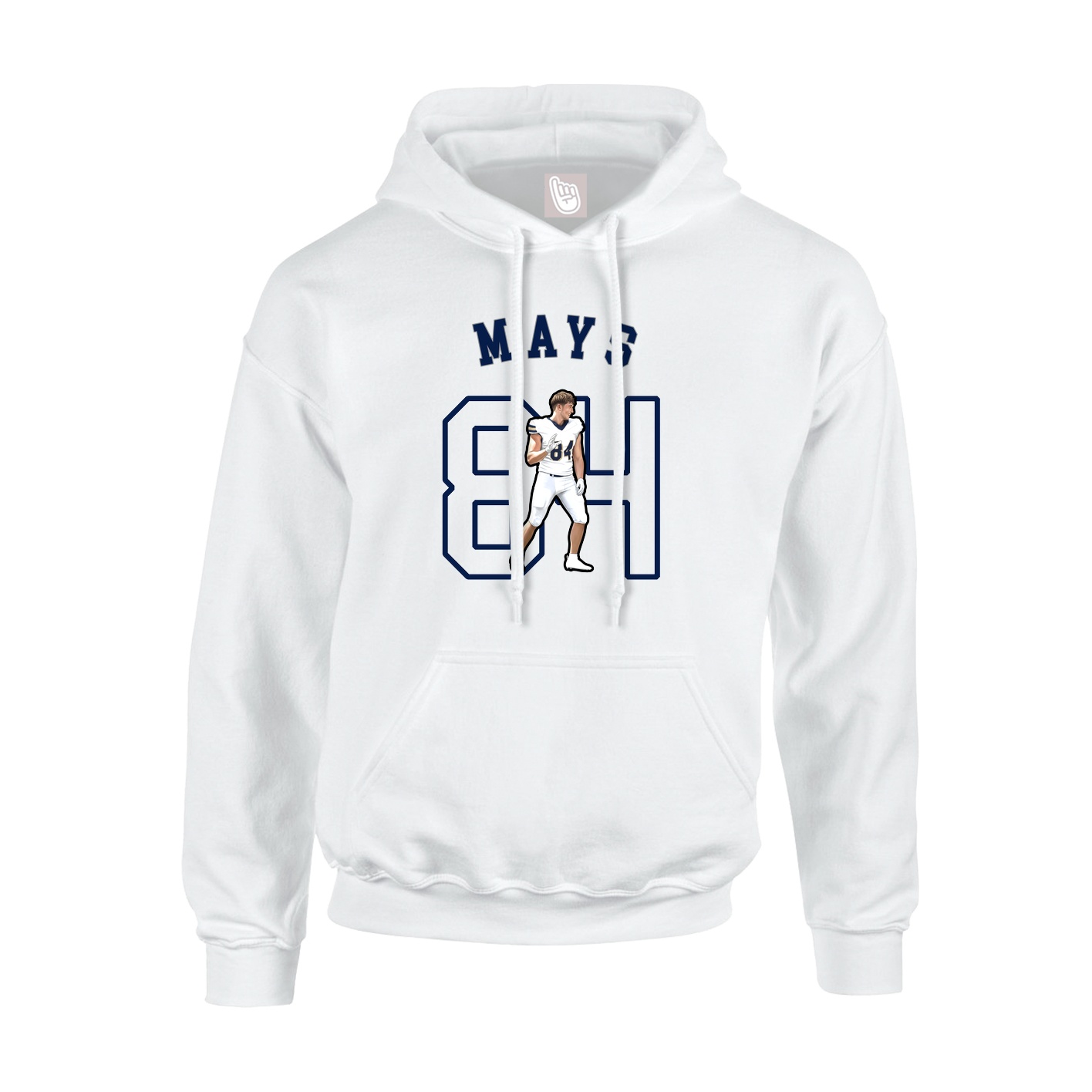 Youth Hoodie — Shirsey Arch in White