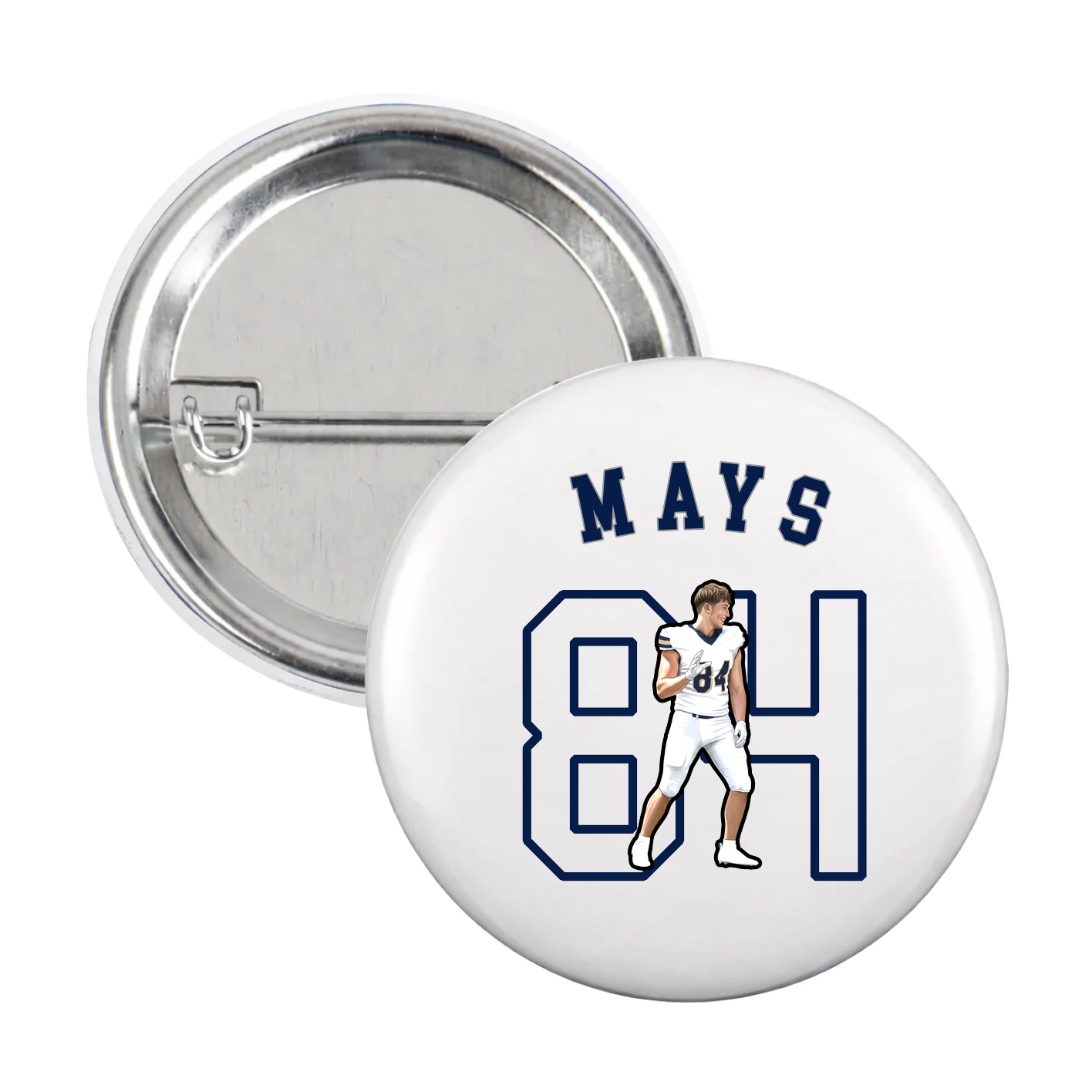 Game Day Button — Shirsey Arch in White