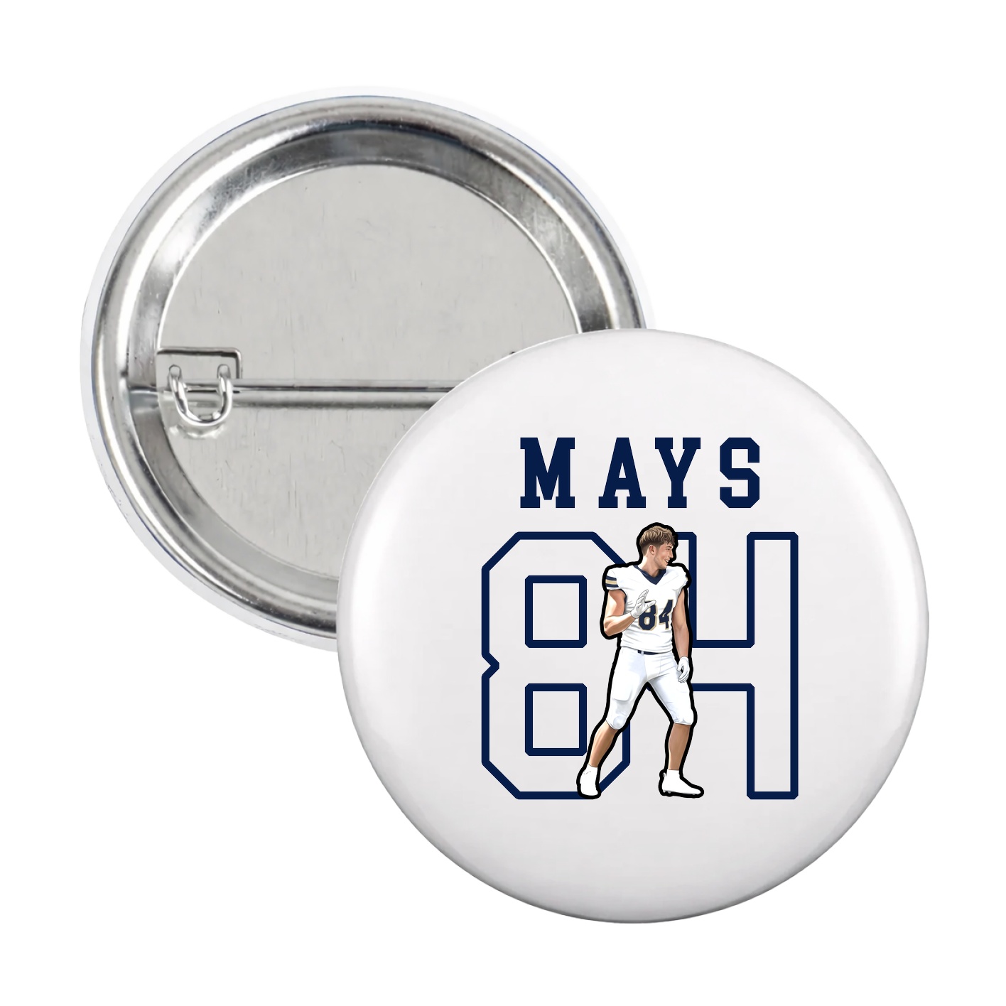 Game Day Button — Shirsey in White