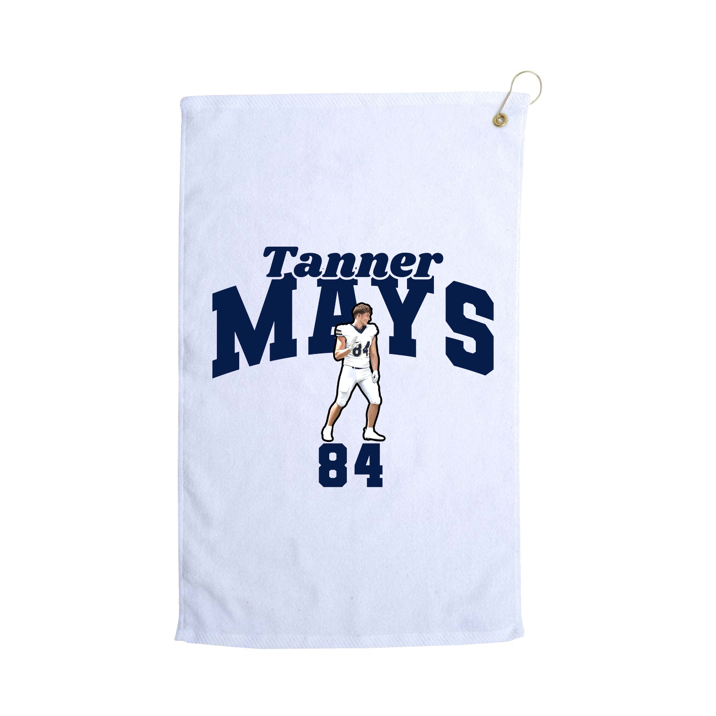 Golf Towel — Signature Arch in White