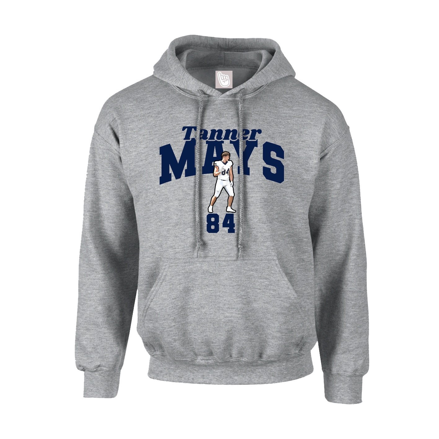 Youth Hoodie — Signature Arch in Grey