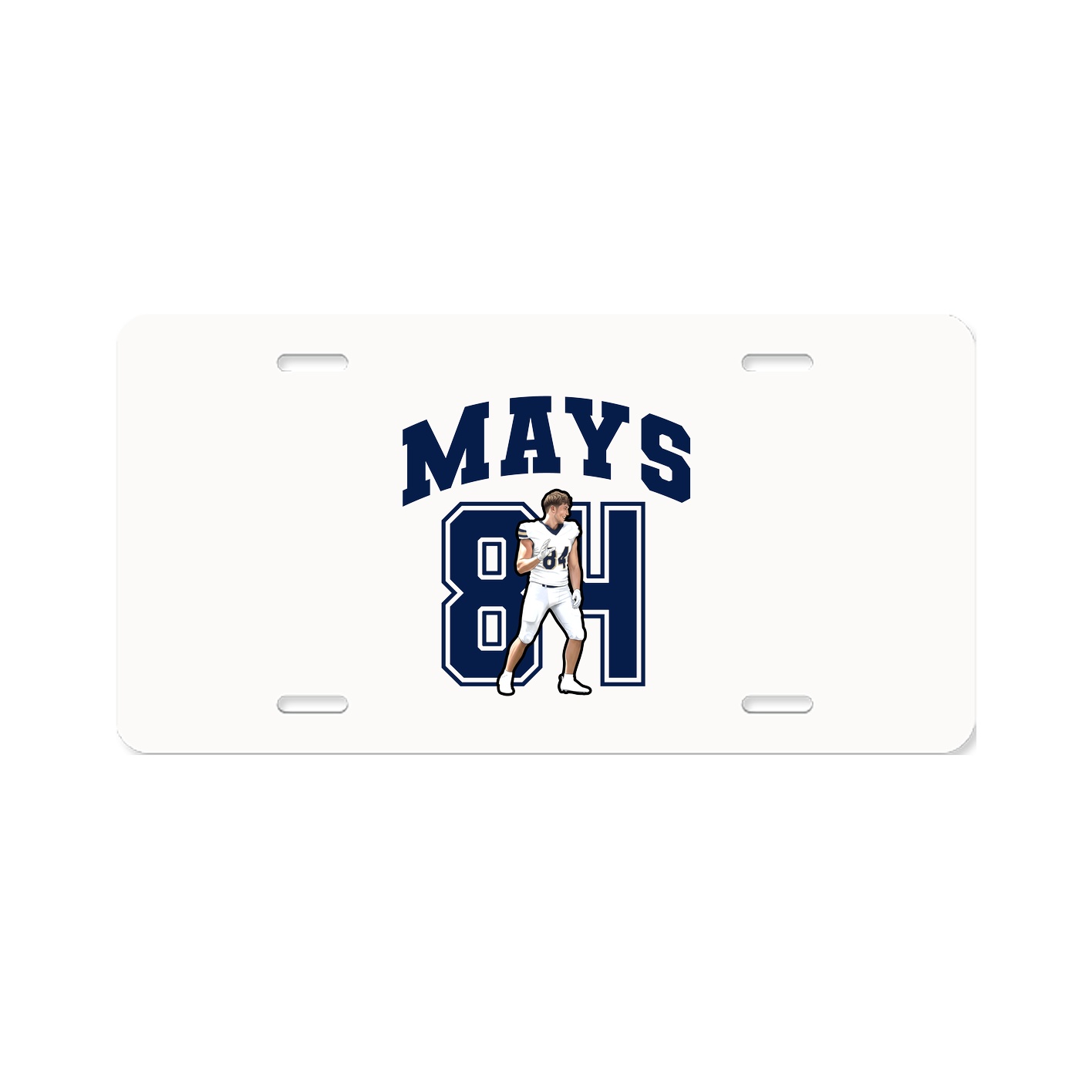 License Plate — Number in Classic