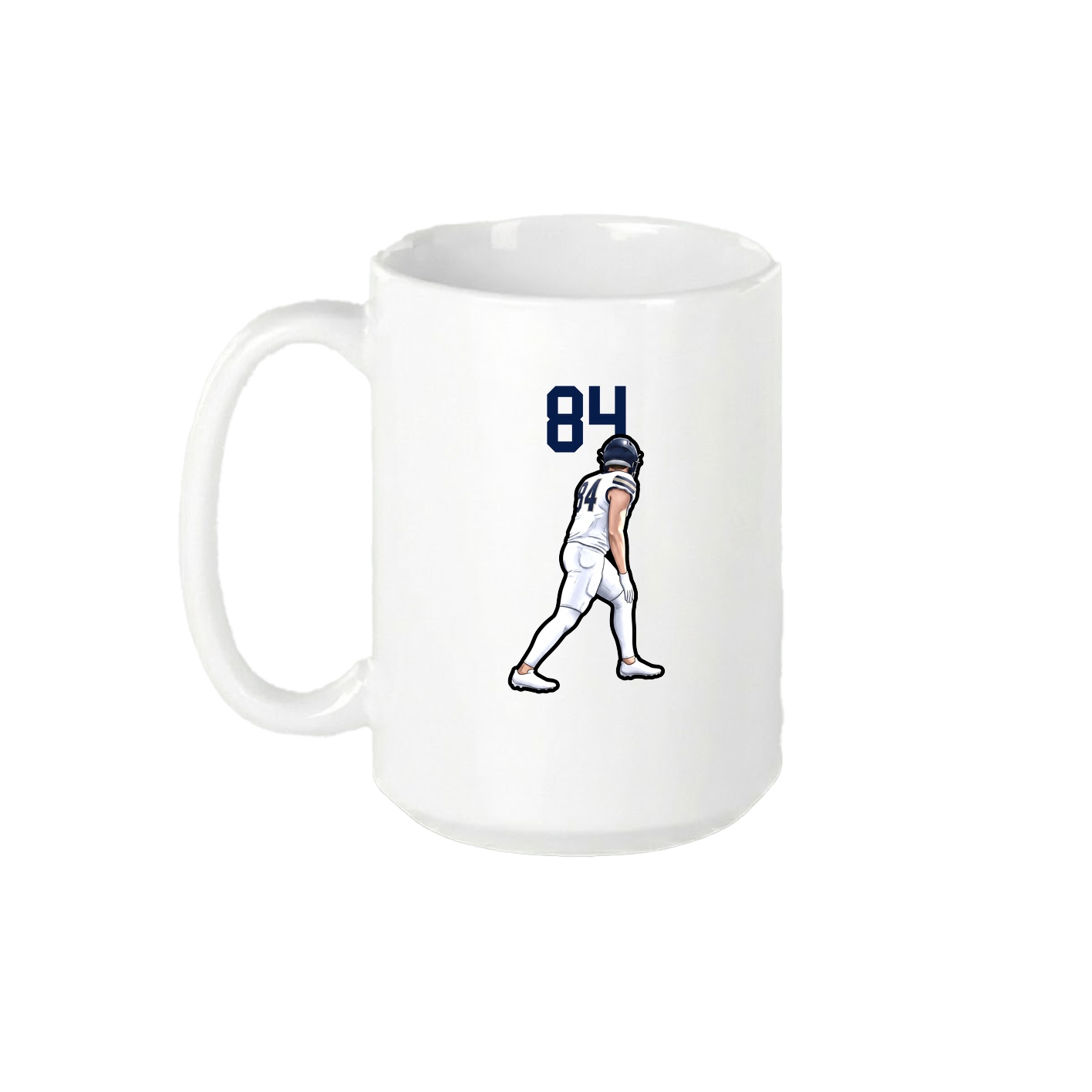 15oz Coffee Mug — Number Top in White