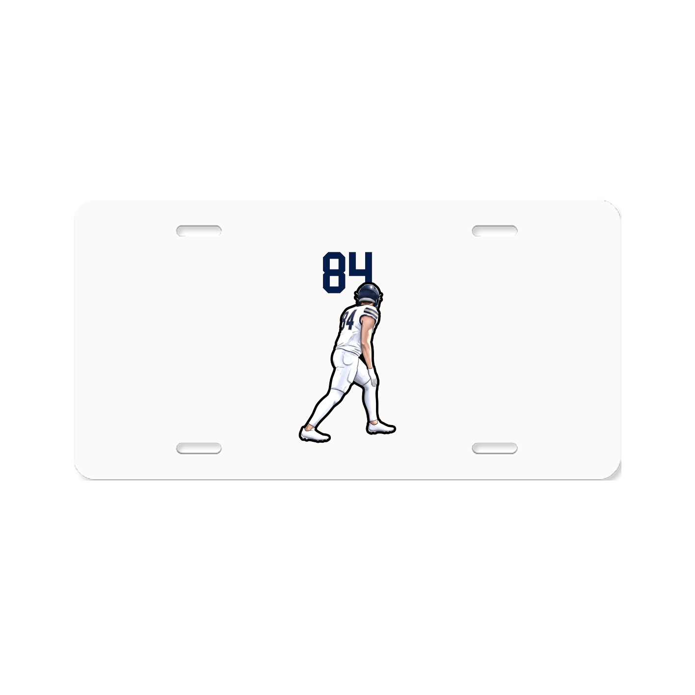 License Plate — Number Top in Classic