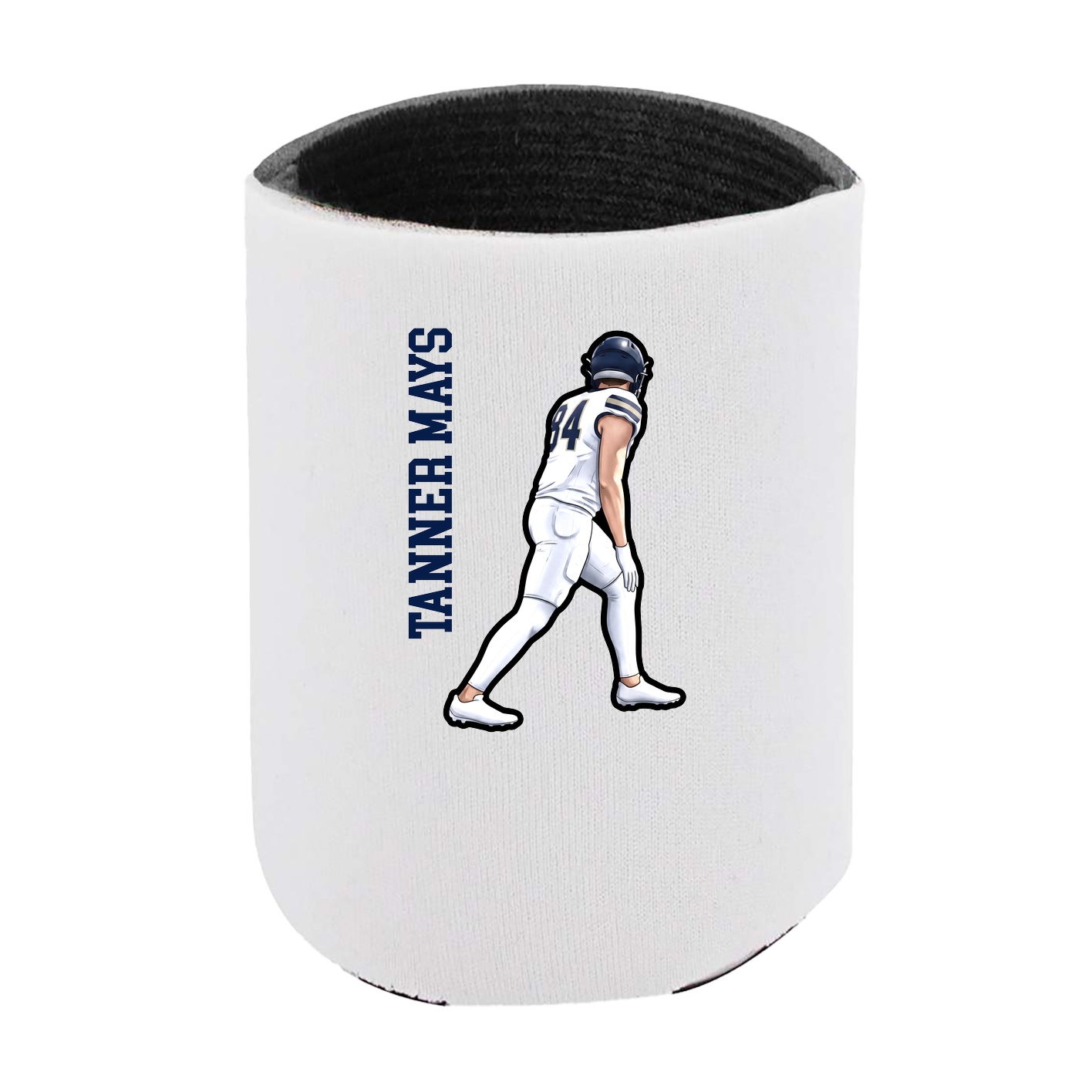 Can Holder — Name Vertical in White