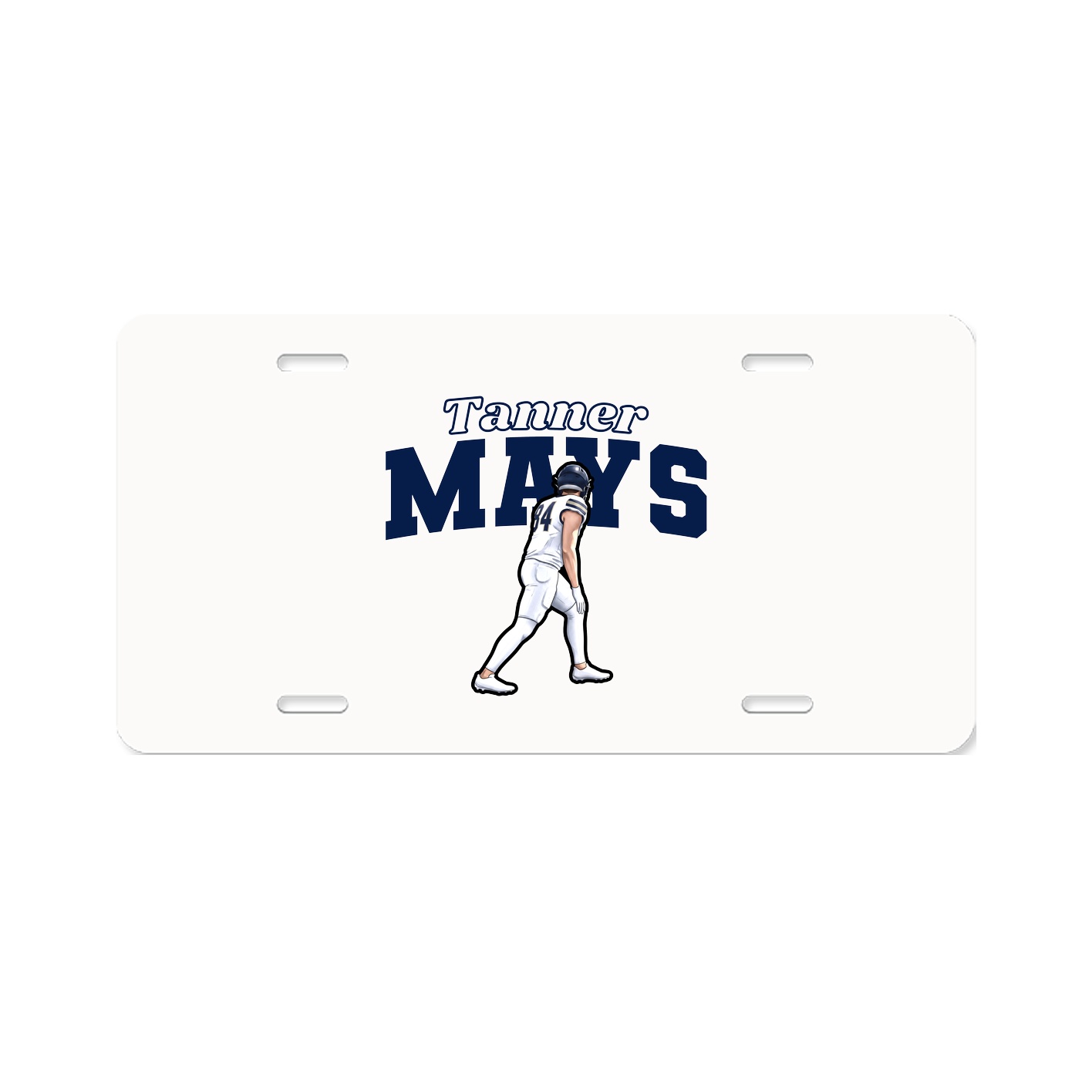 License Plate — Name Arch in Classic