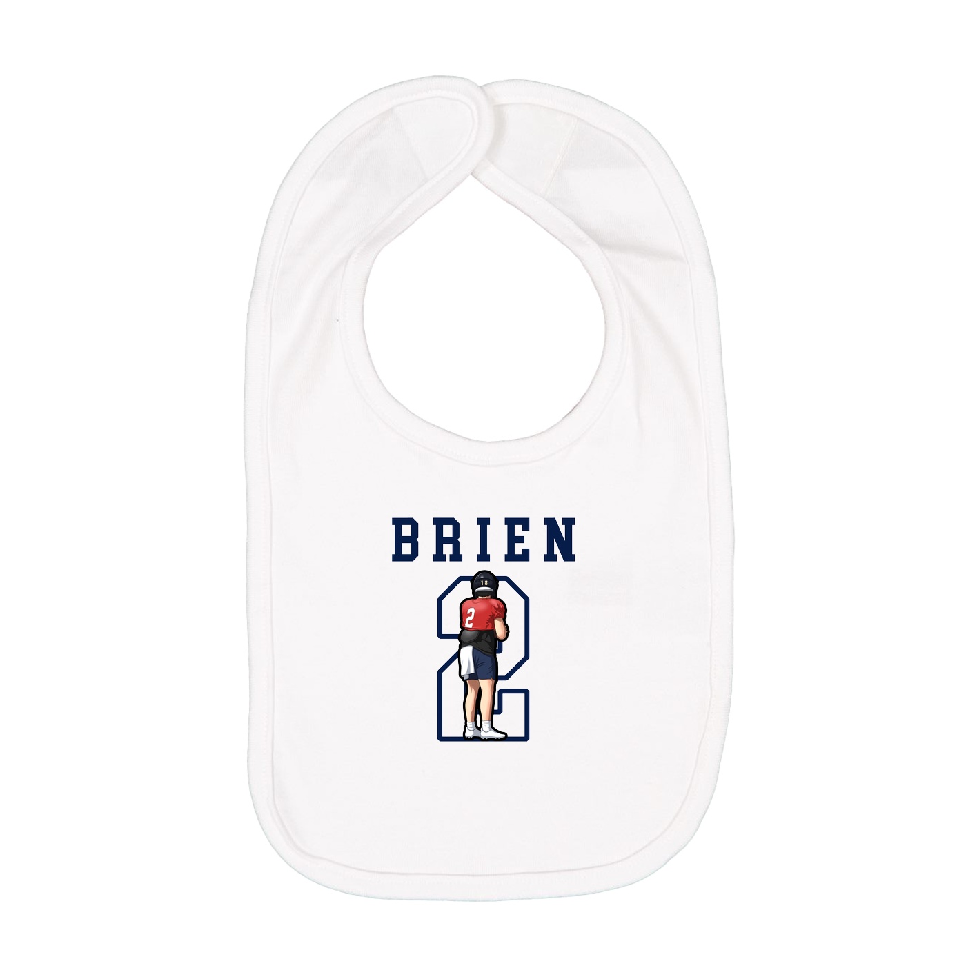 Infant Bib — Shirsey in White