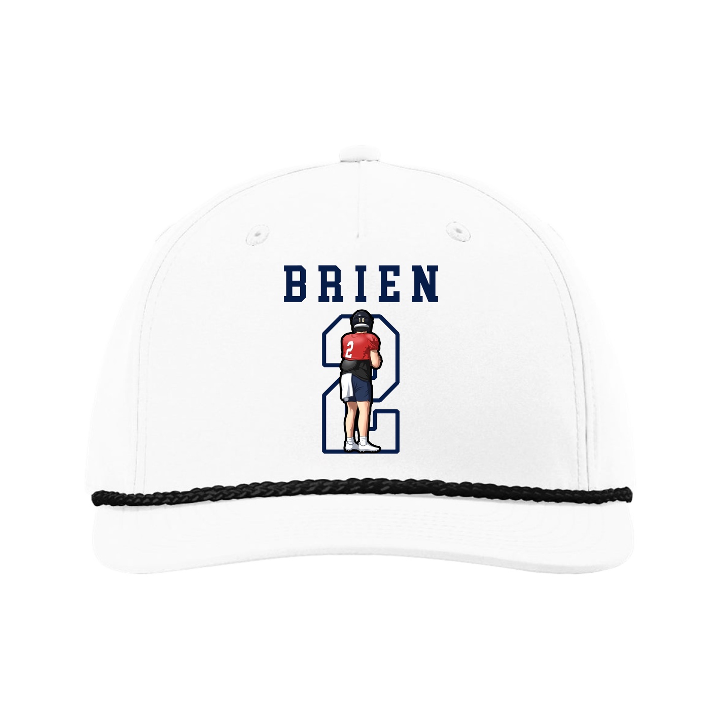 Five-Panel Classic Rope Cap — Shirsey in White
