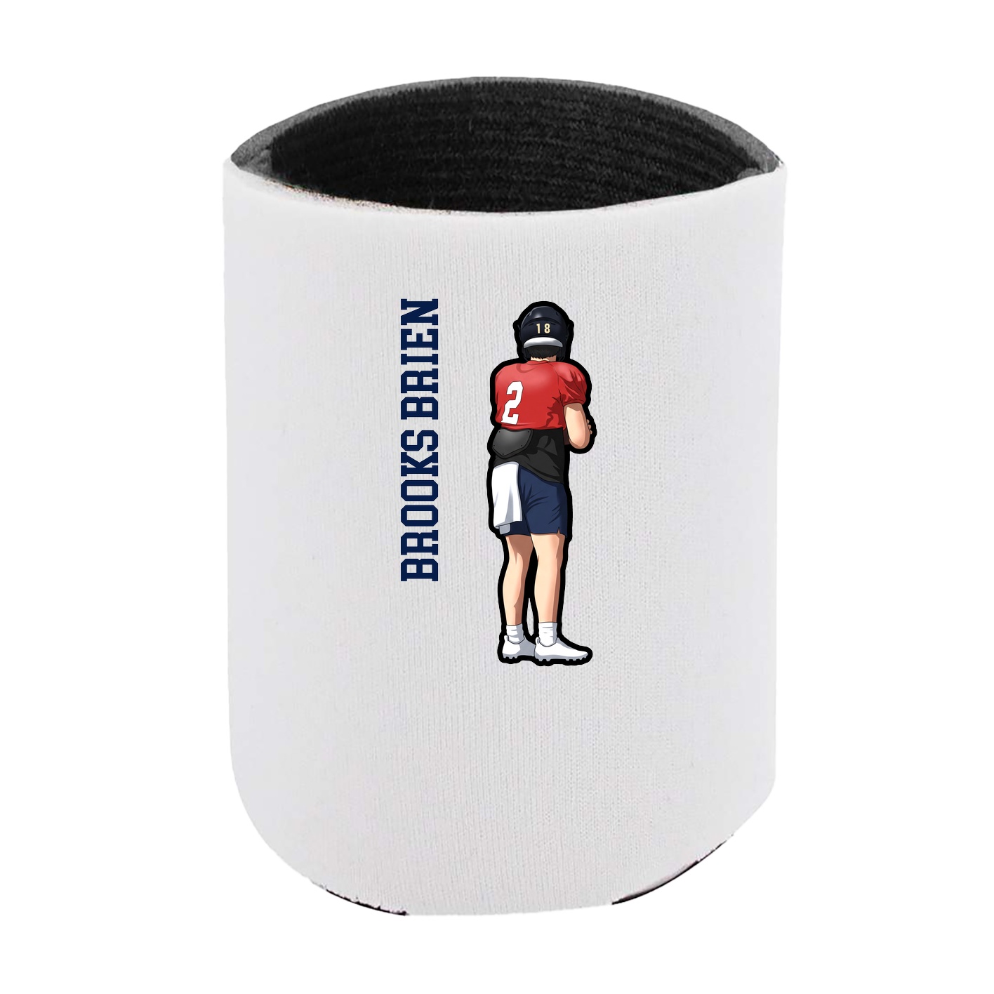 Can Holder — Name Vertical in White
