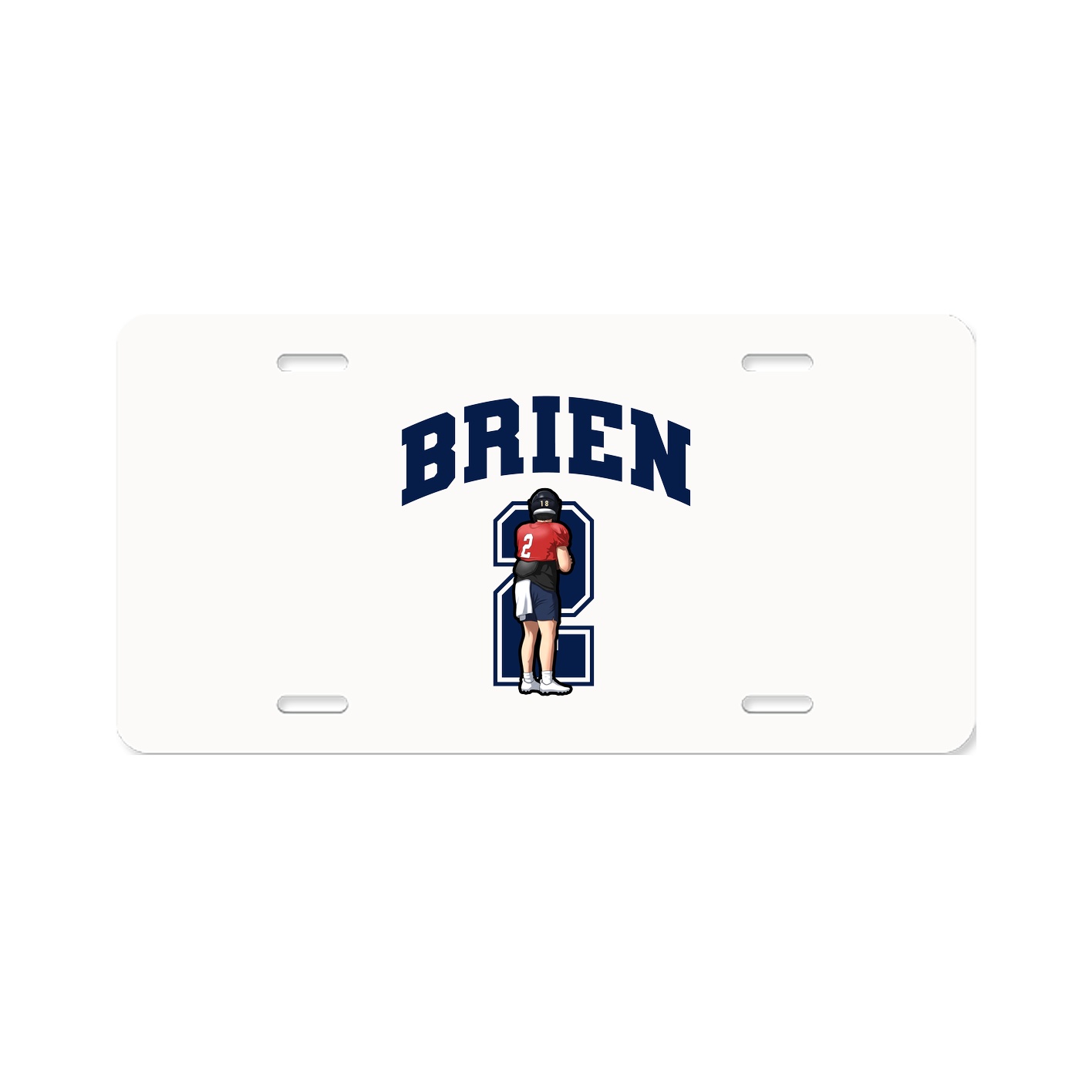 License Plate — Number in Classic