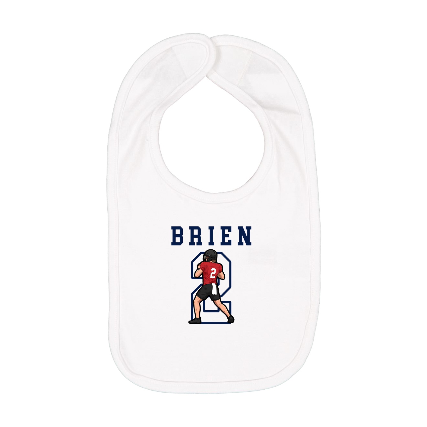 Infant Bib — Shirsey in White
