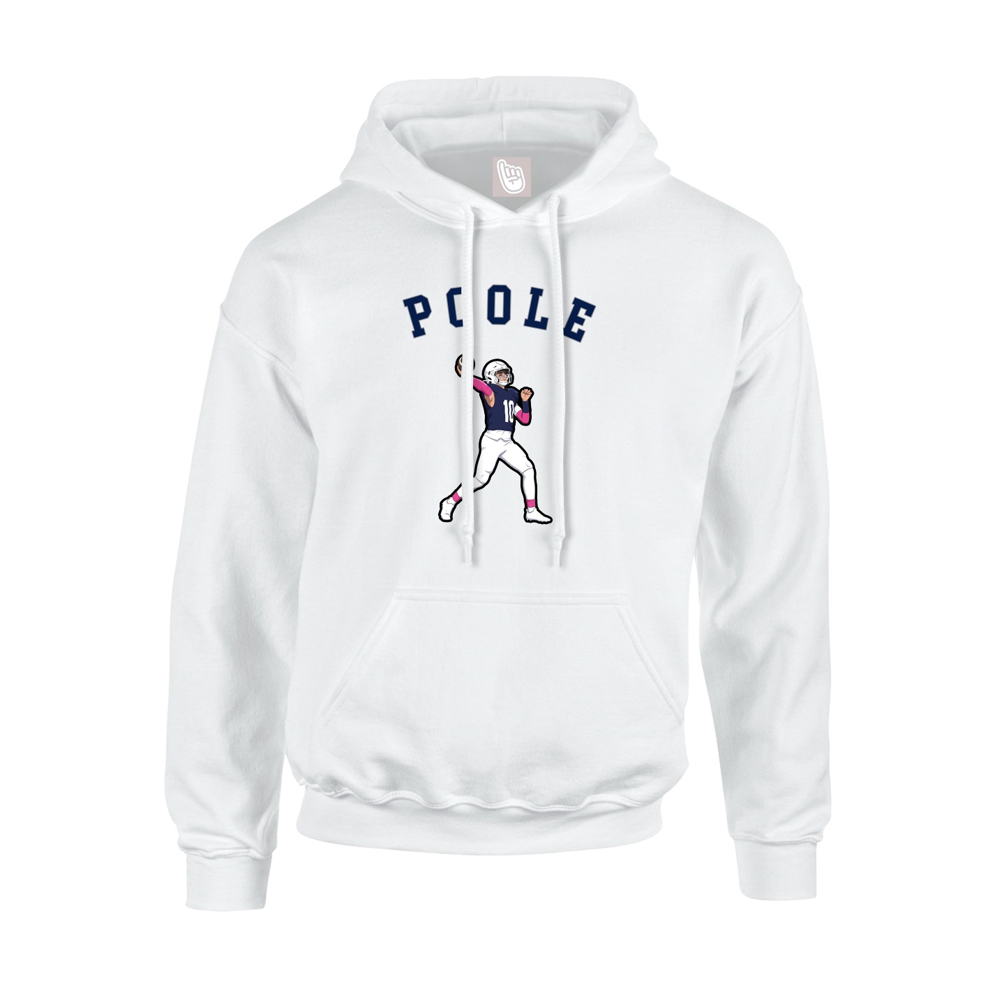 Youth Hoodie — Shirsey Arch in White