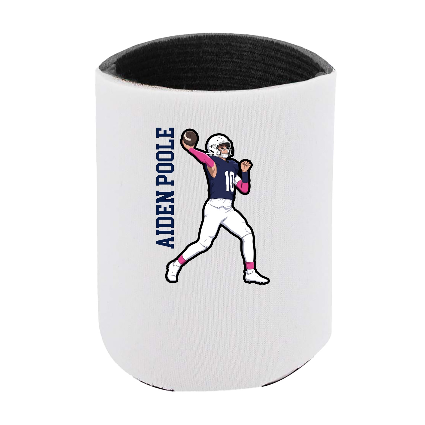 Can Holder — Name Vertical in White