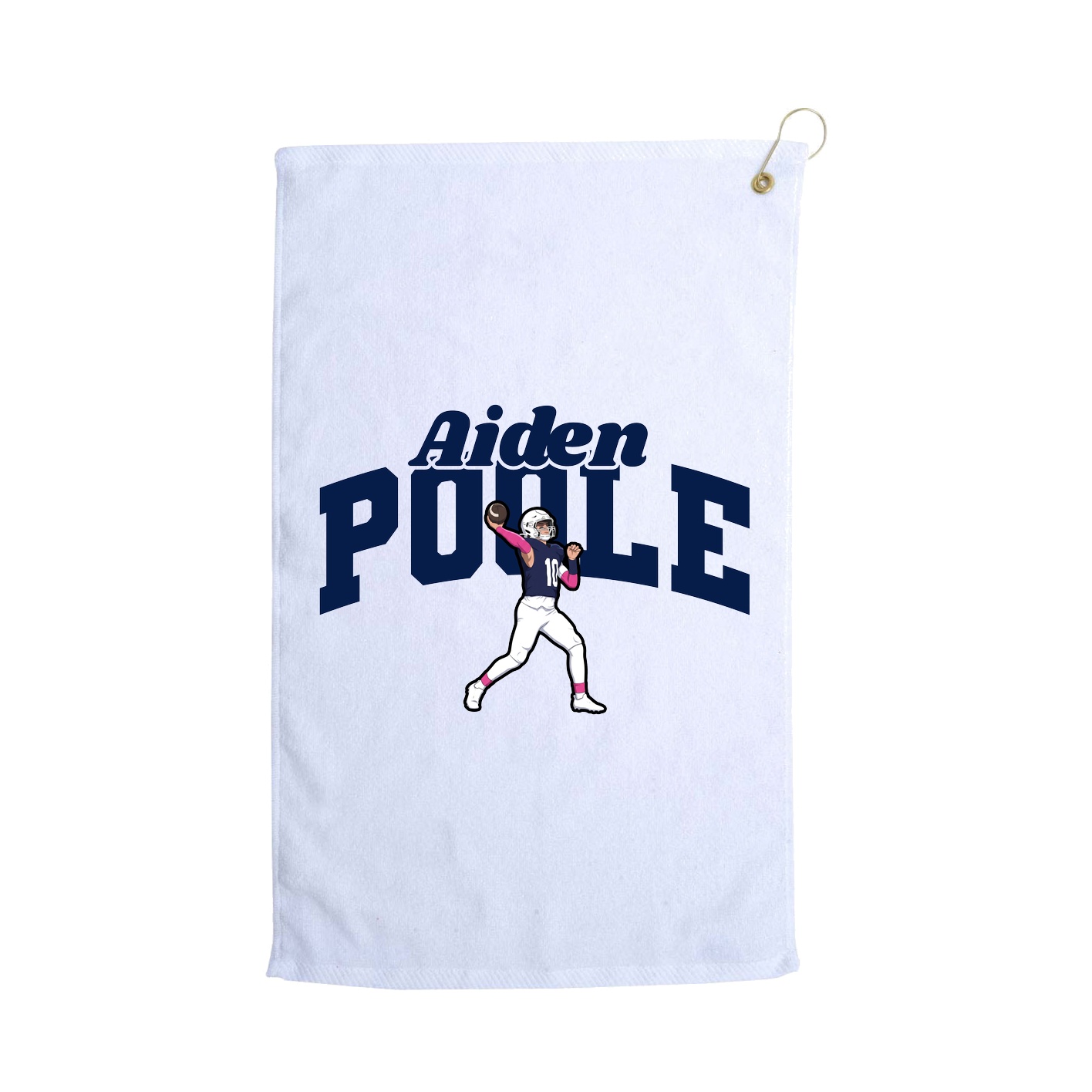 Golf Towel — Signature Arch in White