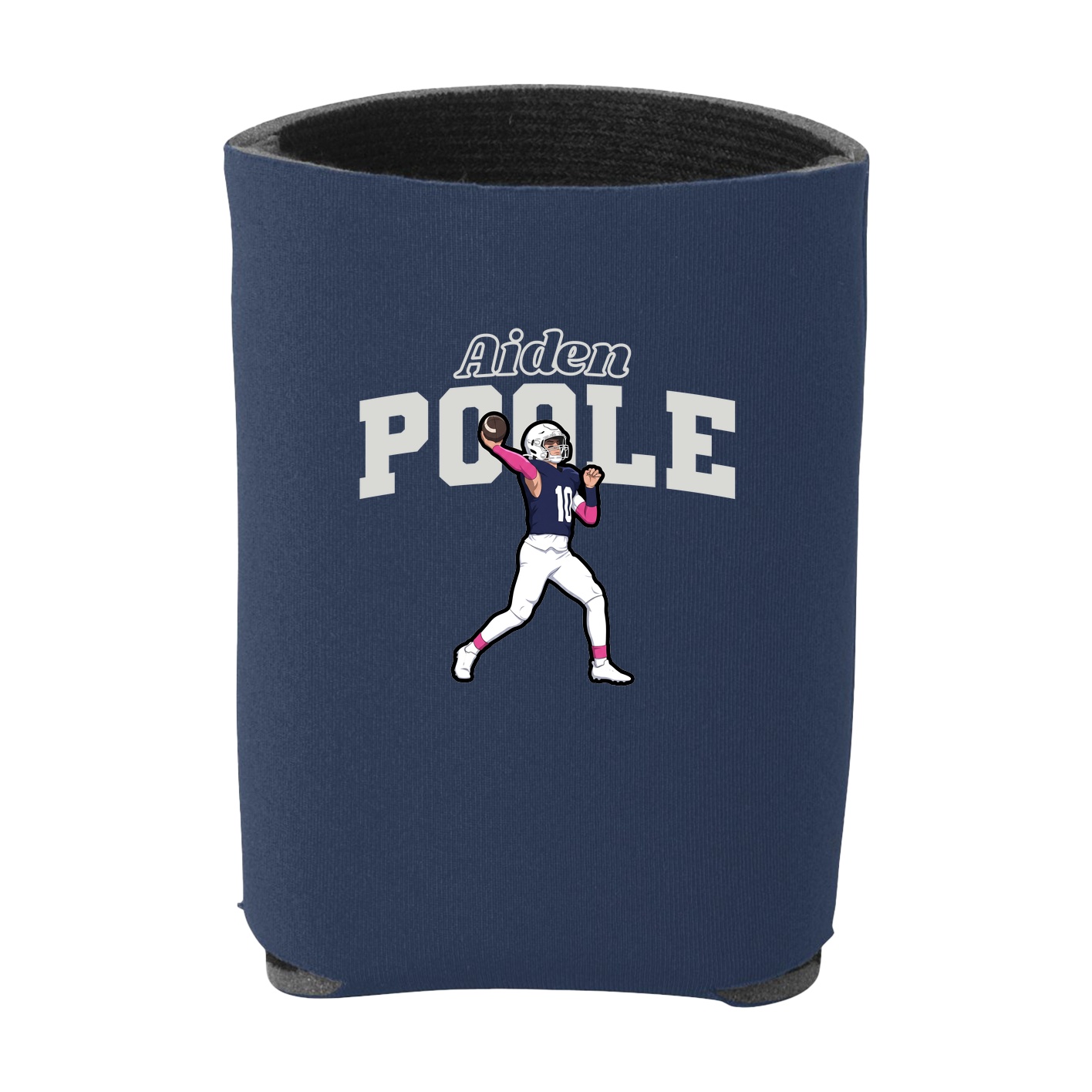 Can Holder — Name Arch in Navy
