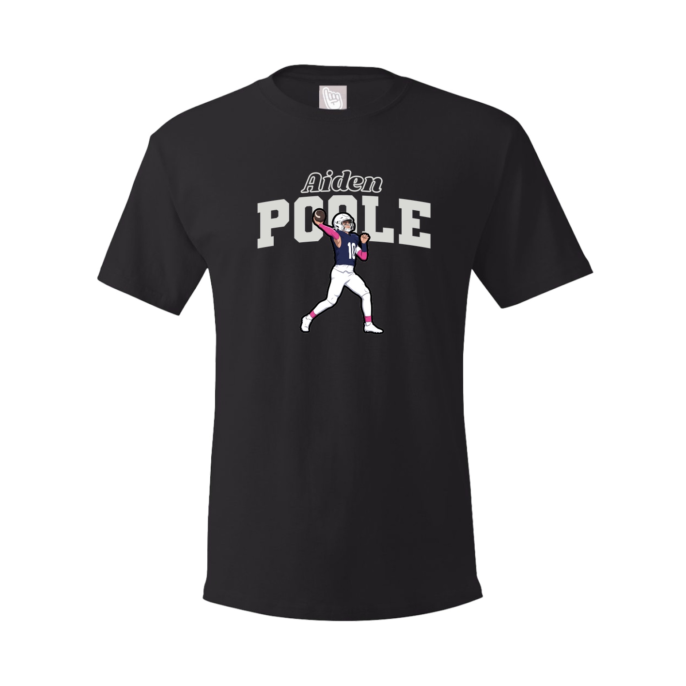 Youth Tee — Name Arch in Black