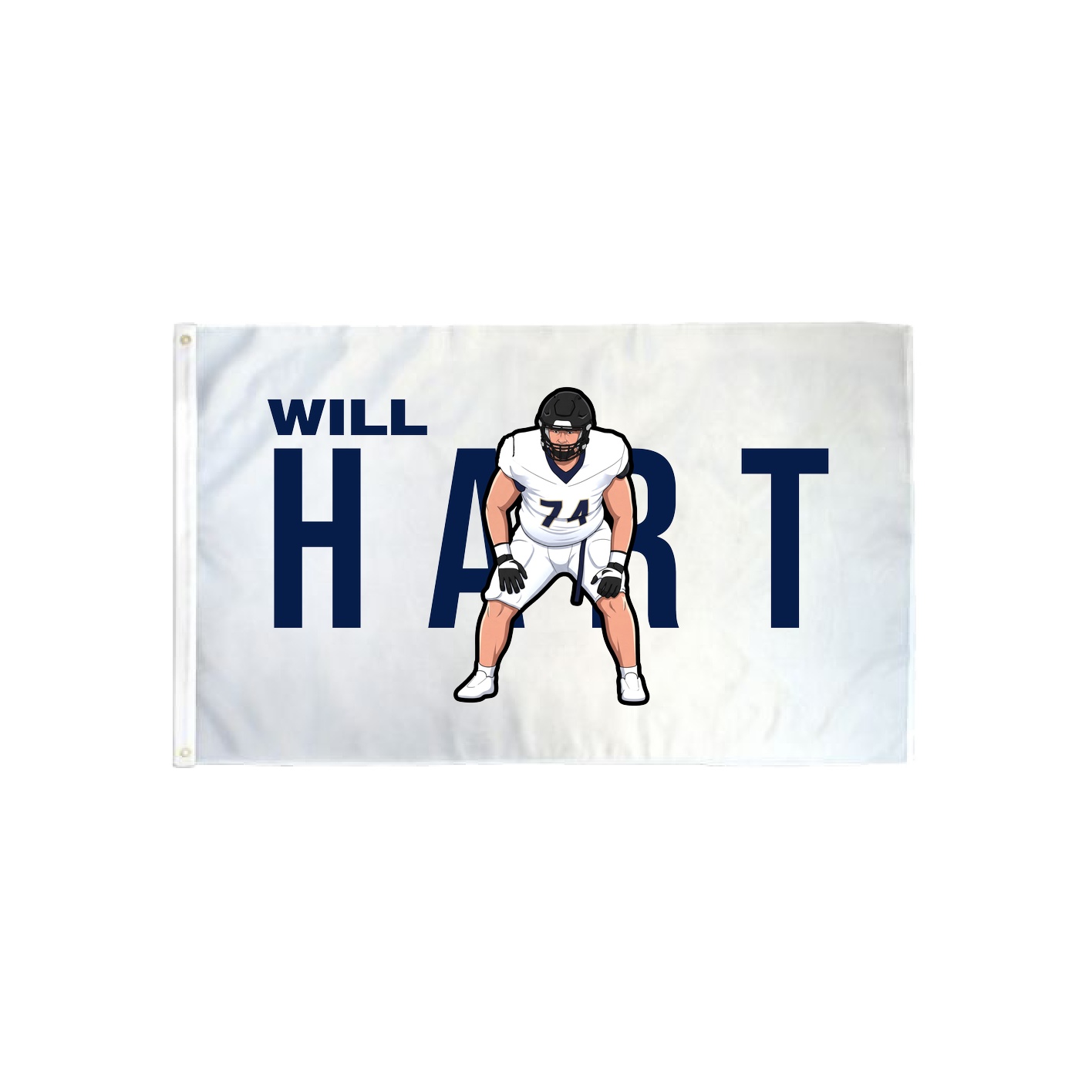 3x5 Flag — Player Name in Classic