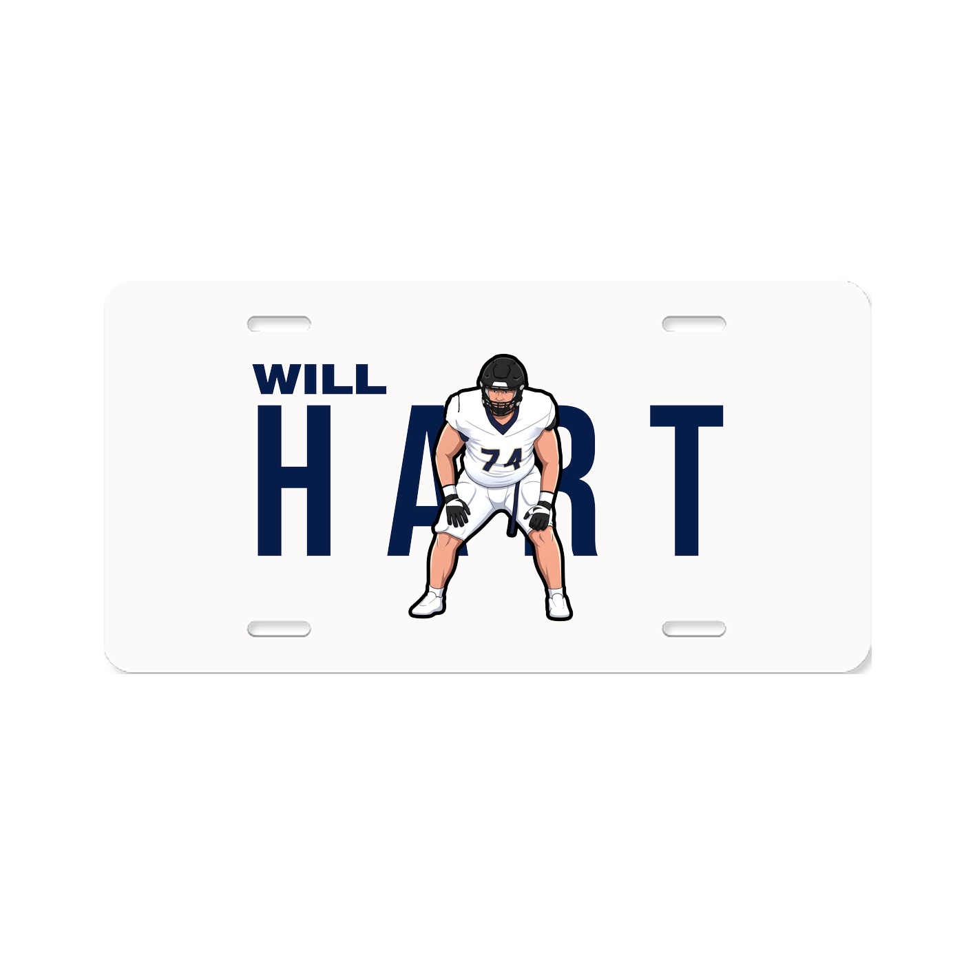 License Plate — Player Name in Classic