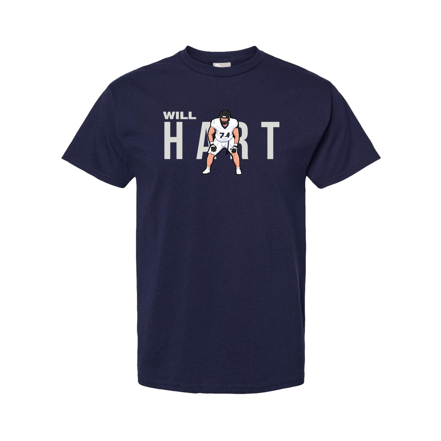 Tee — Player Name in Navy