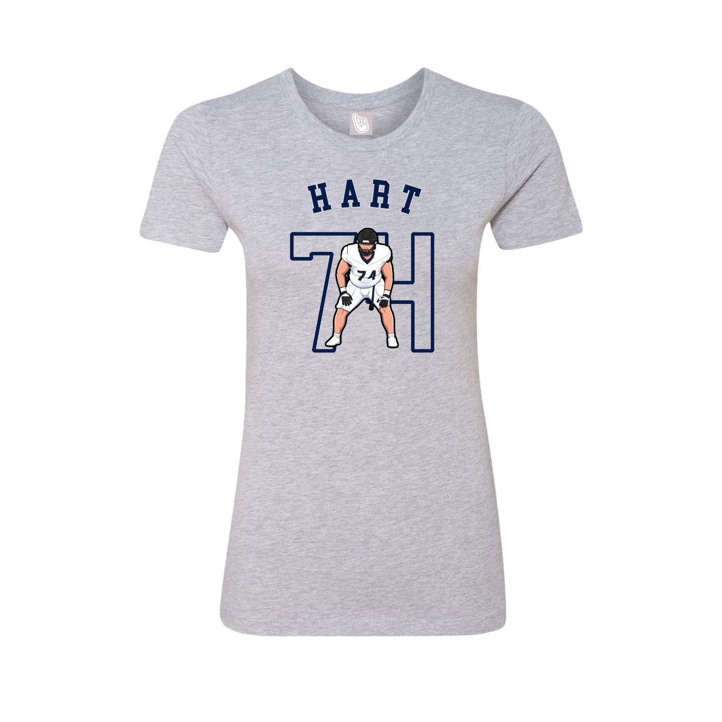 Fitted Women's Tee — Shirsey Arch in Grey
