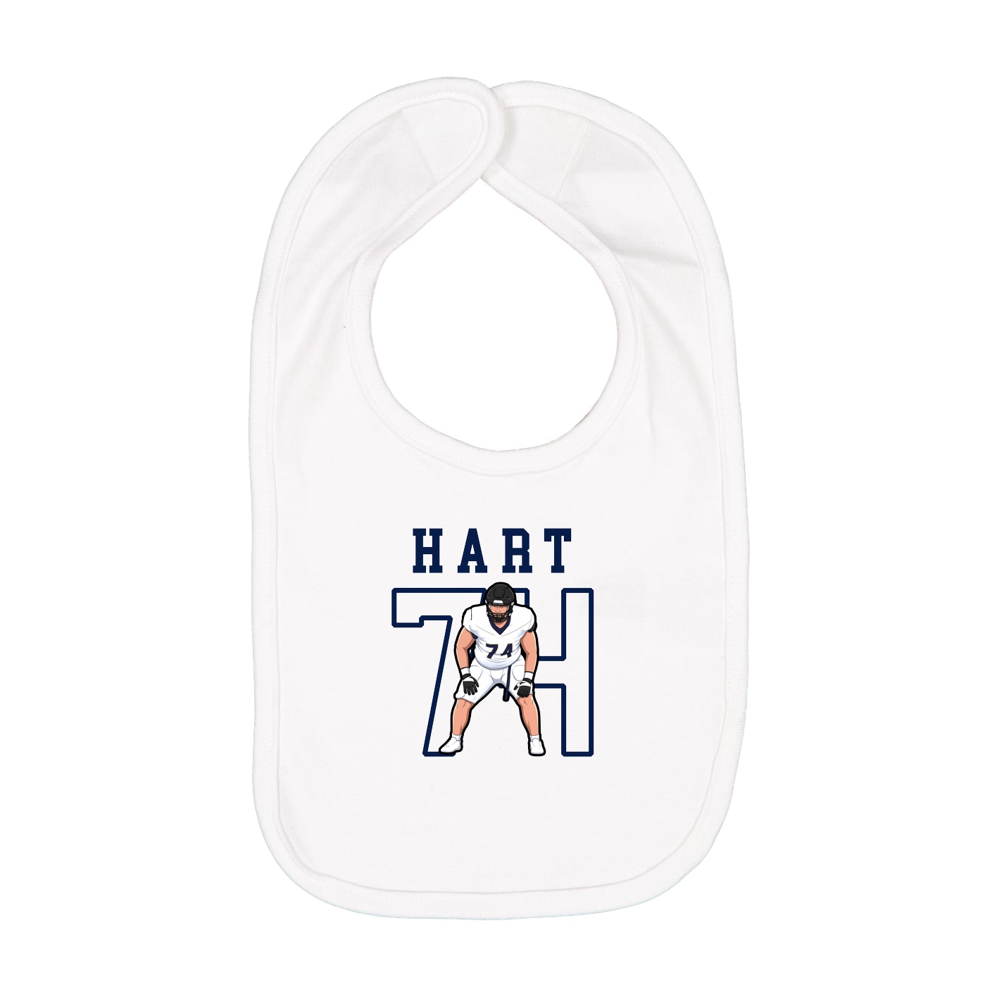 Infant Bib — Shirsey in White
